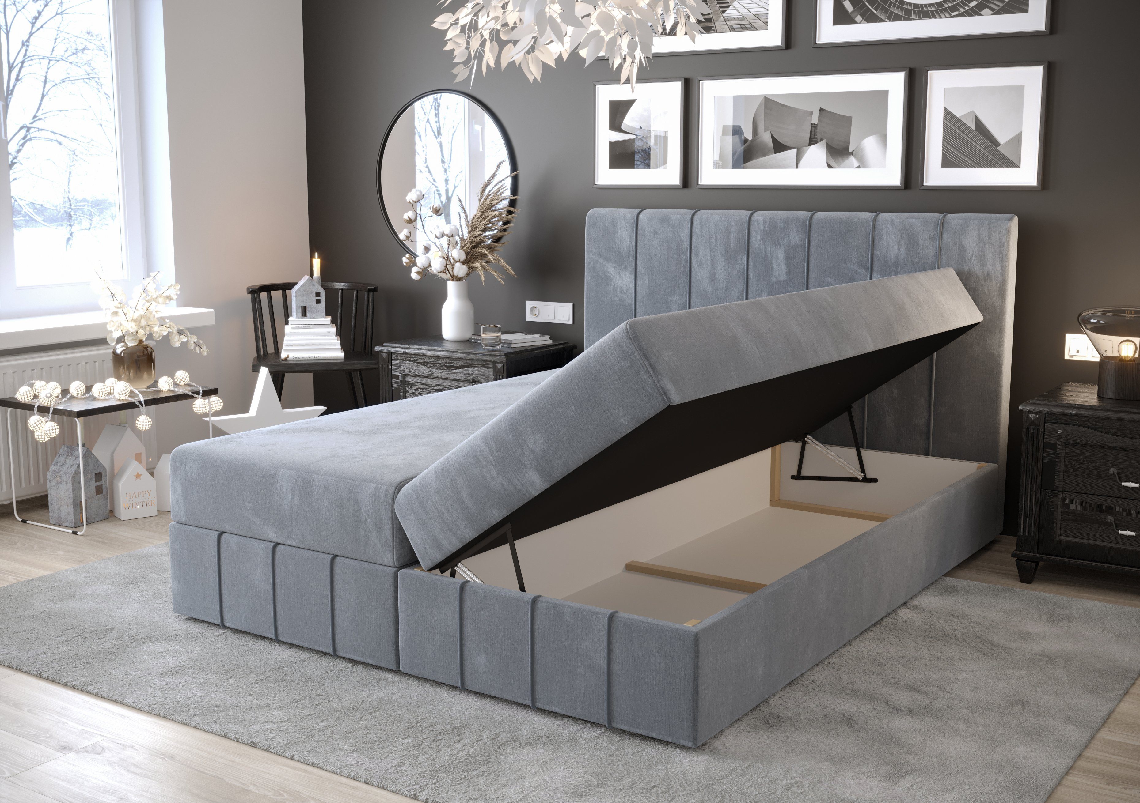 yourhouse24 Boxspringbett Bahama mit 2 Bettkästen, günstig online kaufen