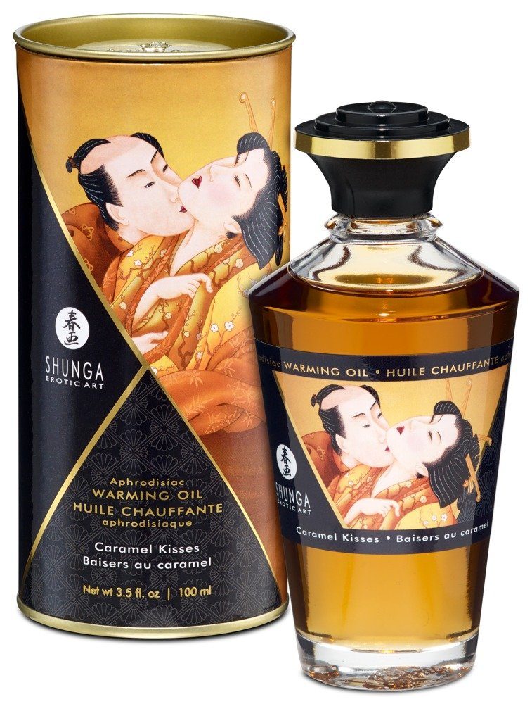 SHUNGA Massageöl Shunga - Aphrodisiac Warming Oil Caramel Kisses 100 ml, für sinnliche Massagen