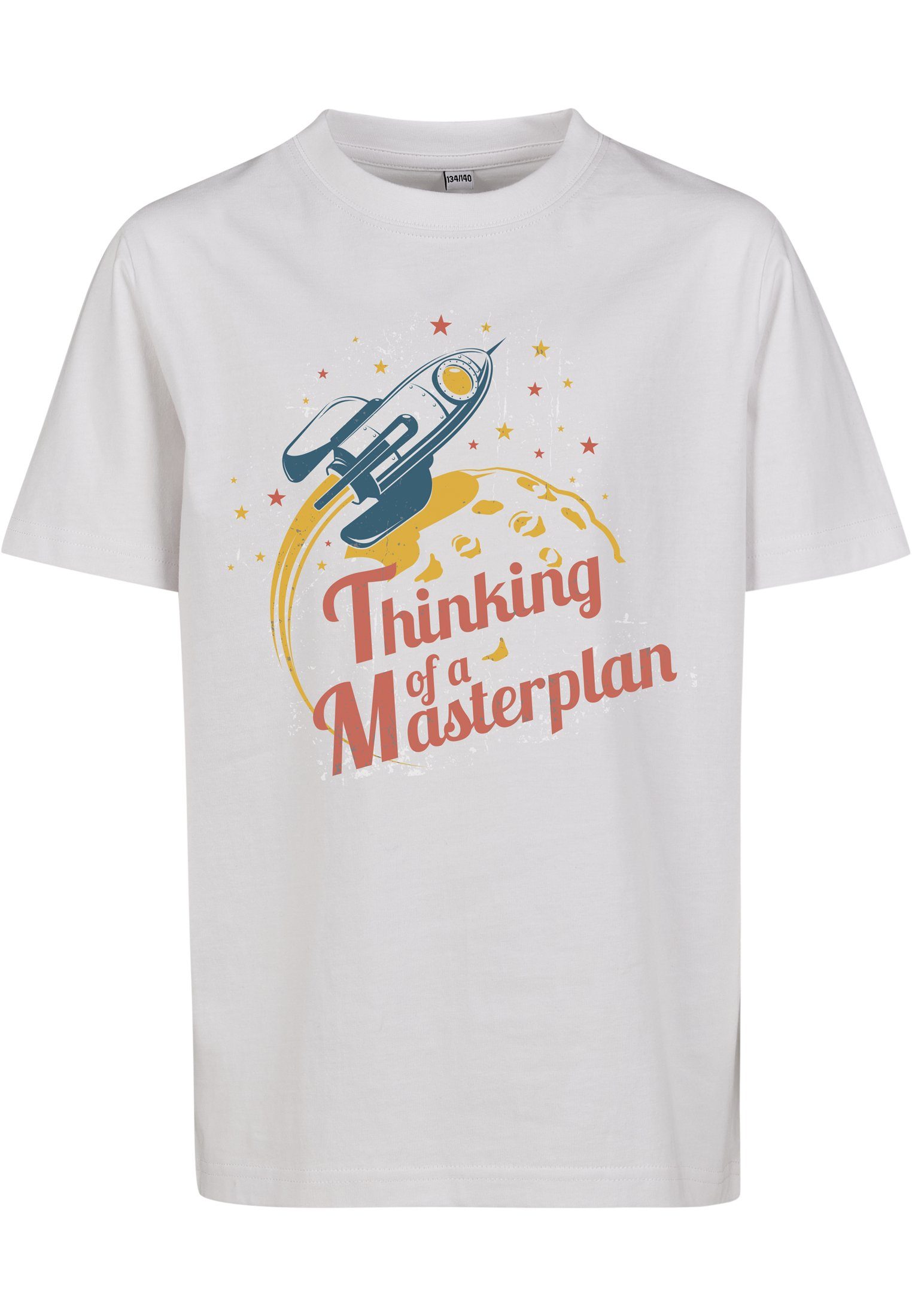 MisterTee Kurzarmshirt Kinder Kids Thinking Of A Masterplan Tee (1-tlg)