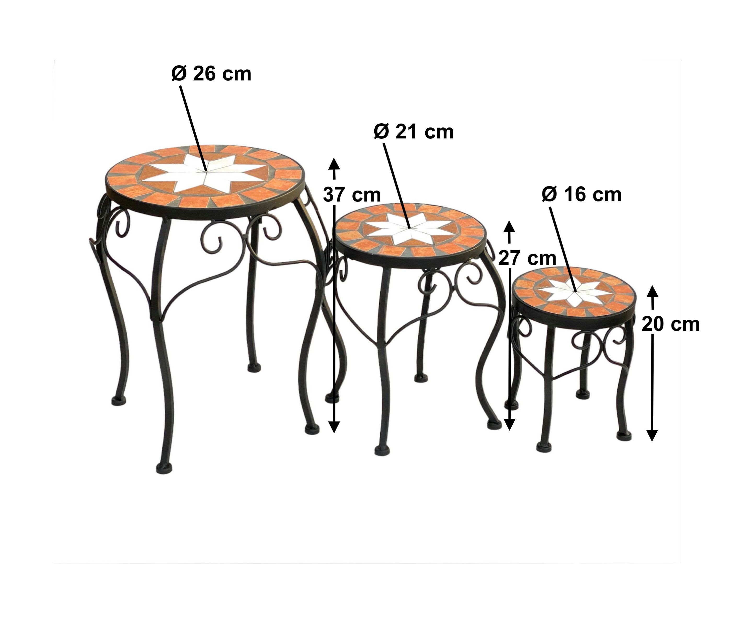 DanDiBo Blumenhocker Mosaik Rund 3er Set günstig online kaufen