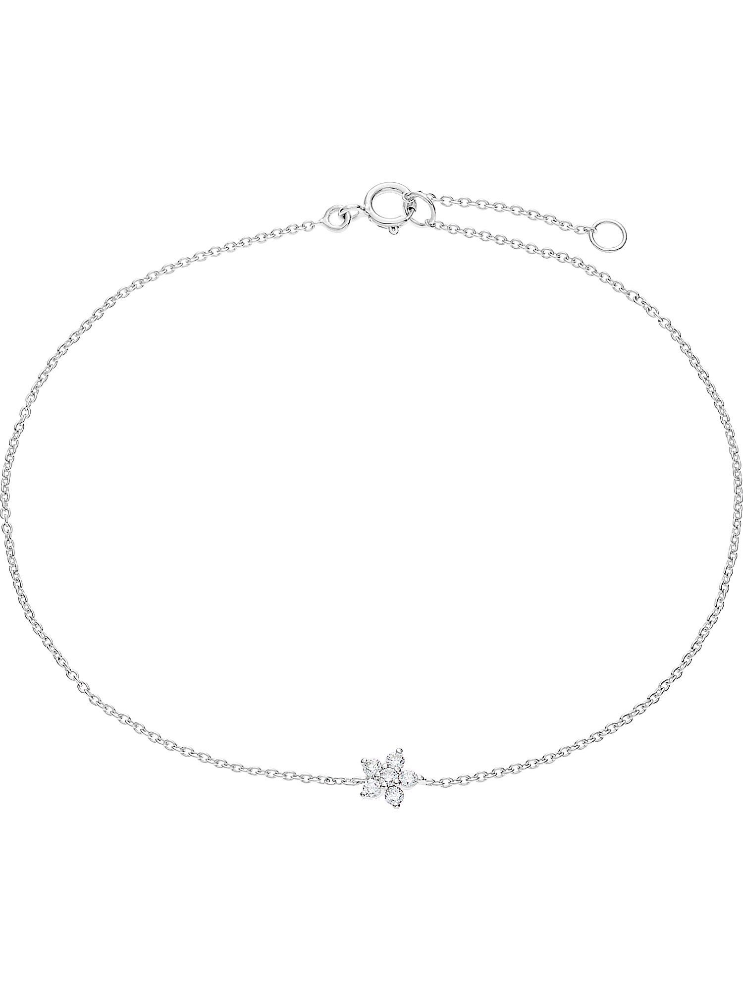 CHRIST Armband CHRIST Damen-Armband 375er Weißgold 6 Diamant, Damenschmuck