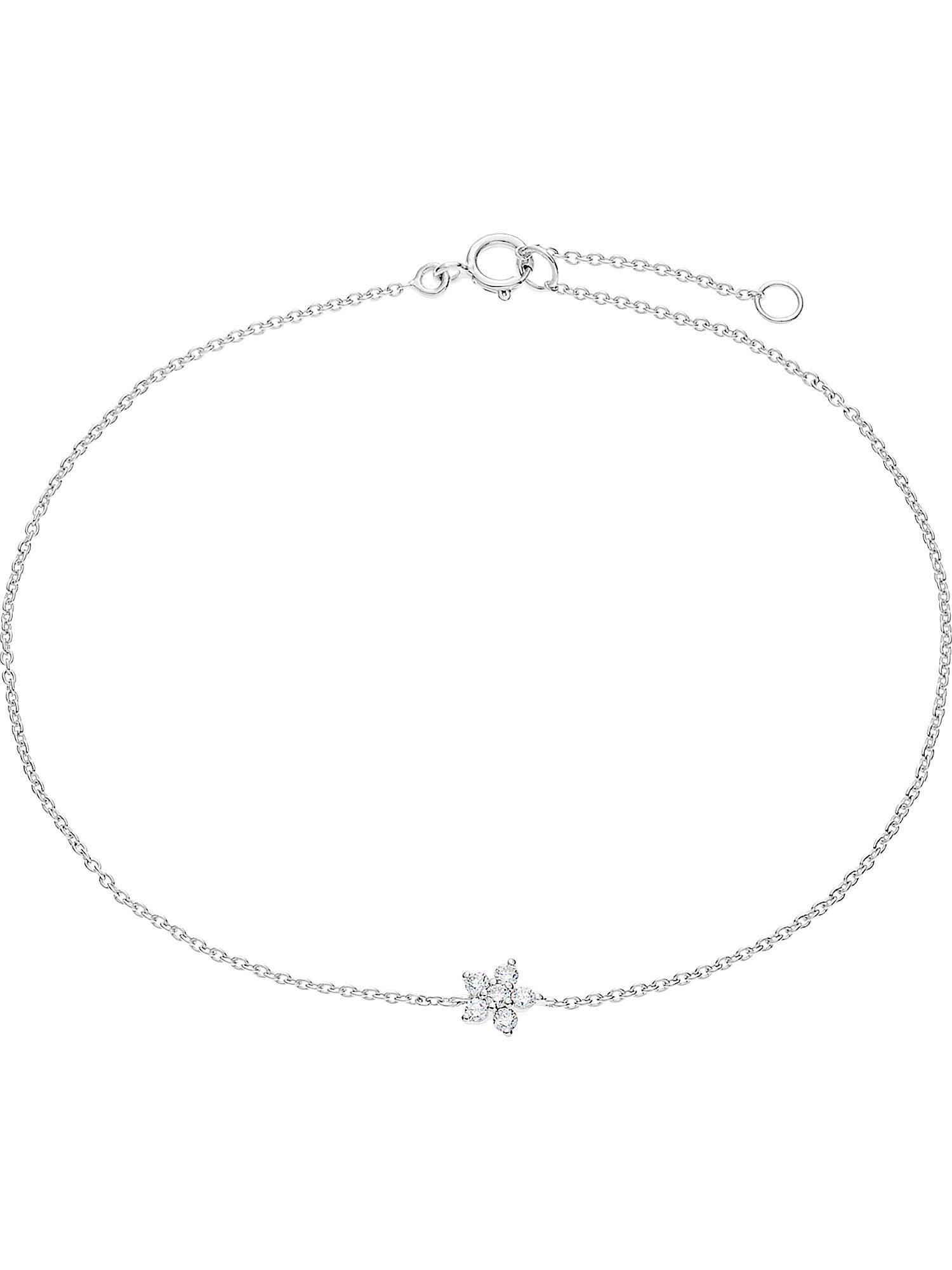 CHRIST Armband CHRIST Damen-Armband 375er Weißgold 6 Diamant