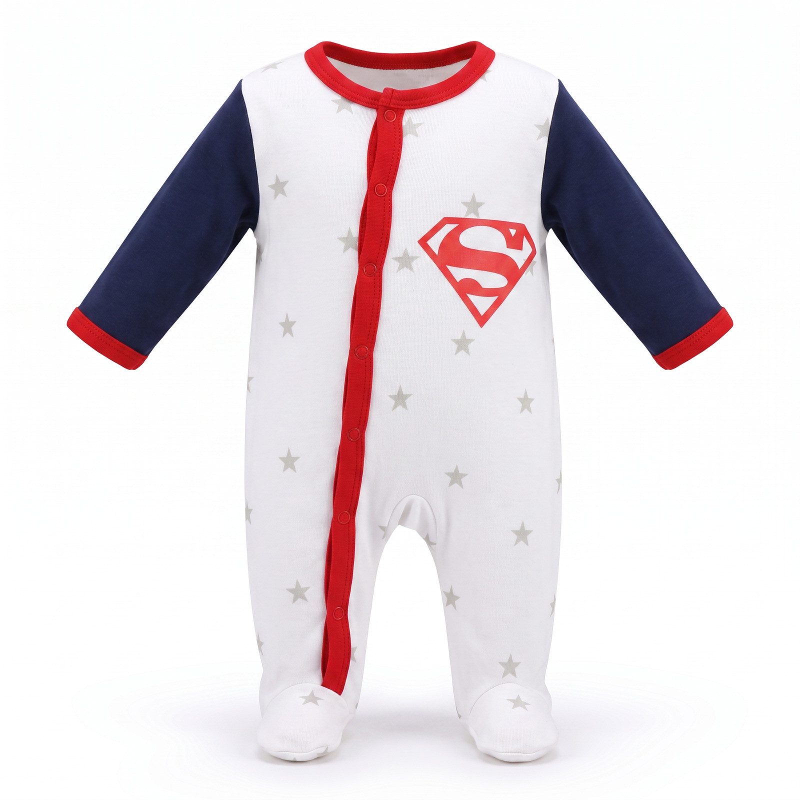 DC Comics Strampler DC Comics Superman Baby Strampler Einteiler Gr. 68–92 Baumwolle
