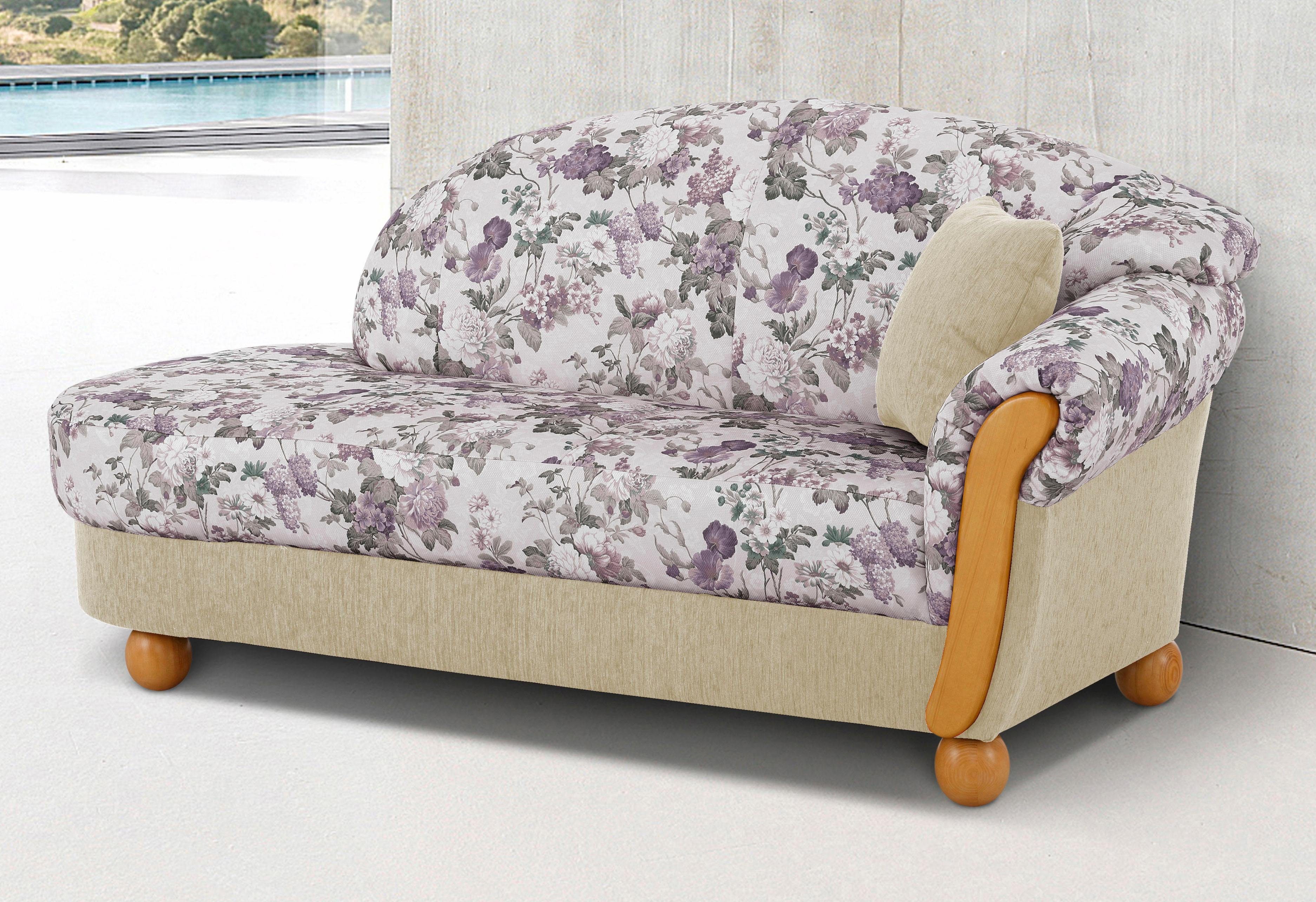 Home affaire Ottomane Milano, bequemes solitär Sofa im Landhaus-Stil, B/T/H 181/79/83cm