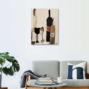 Posterlounge Holzbild Christin Lamade, Vino, Wohnzimmer Rustikal Malerei
