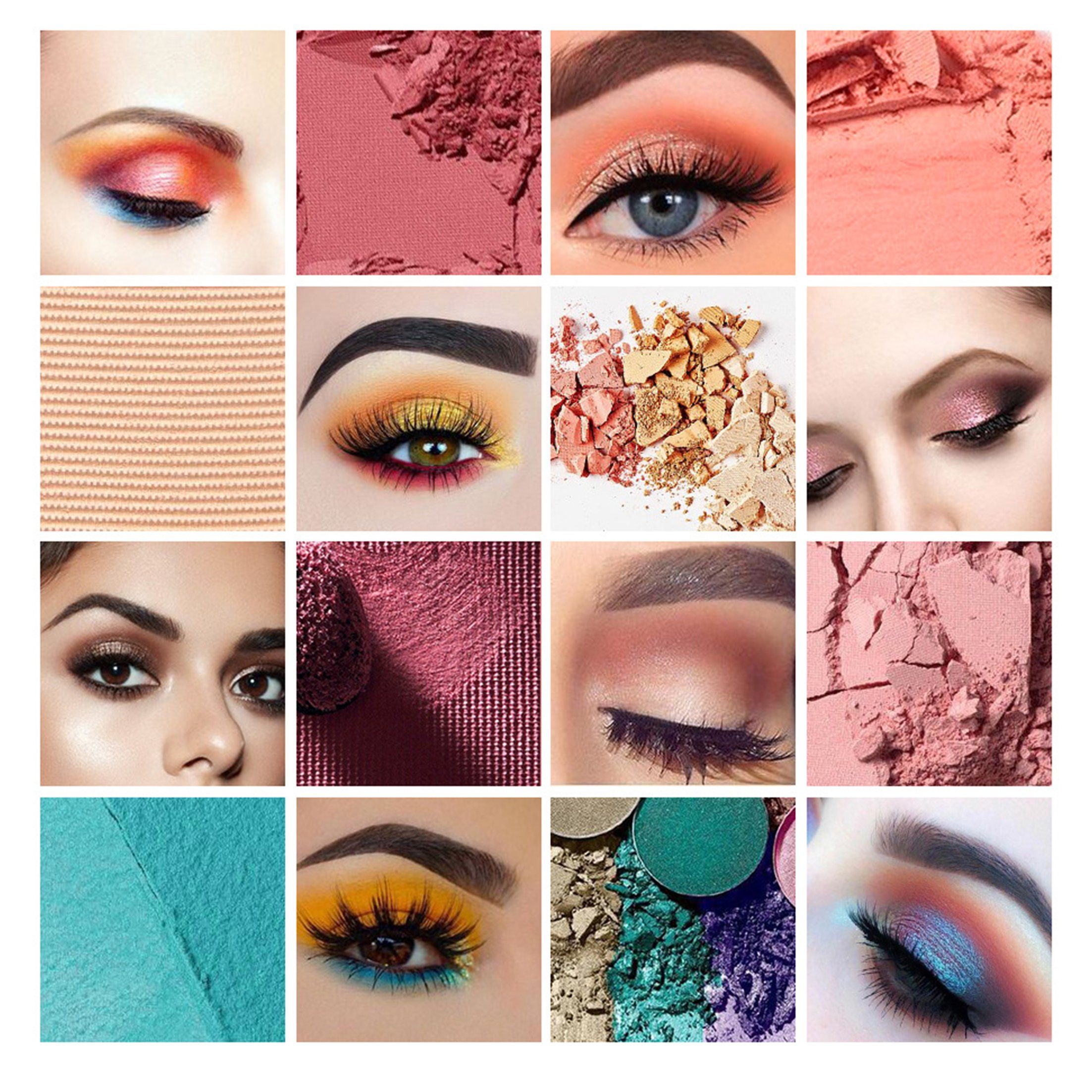 Lidschatten-Palette schimmernde Make-up-Palette,40 Scheiffy 01 Lidschattenfarben,matte Palette und