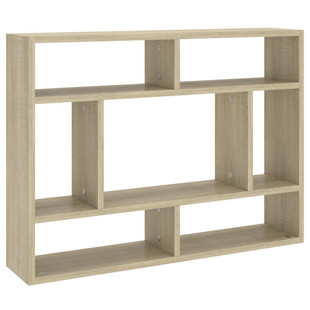 furnicato Wandregal Sonoma-Eiche 75x16x55 cm Holzwerkstoff, günstig online kaufen
