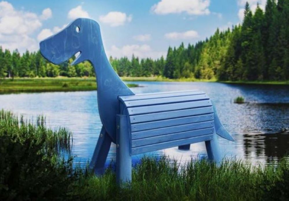 Dein Holzpferd Reittier Dino Dan 50 cm Sitzhöhe, Dinosaurier als Reittier