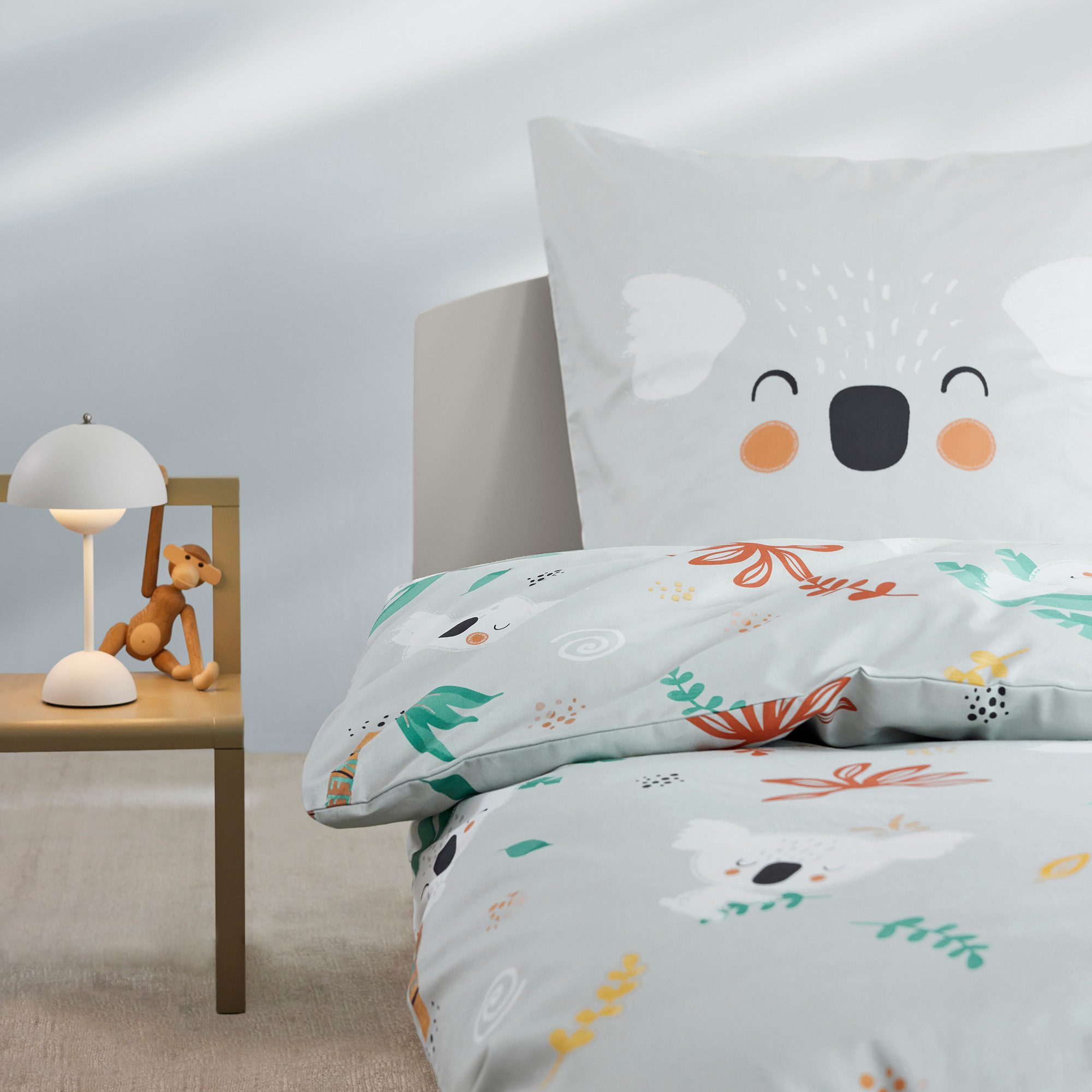s.Oliver Kinderbettwäsche Satinbettwäsche s.Oliver Junior Koala, Mako-Satin, 2 teilig, mit süßen Koalabären – Bild 5 von 5