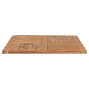 vidaXL Tischplatte Tischplatte Massivholz Teak Quadratisch 90×90×2,5 cm (1 St)