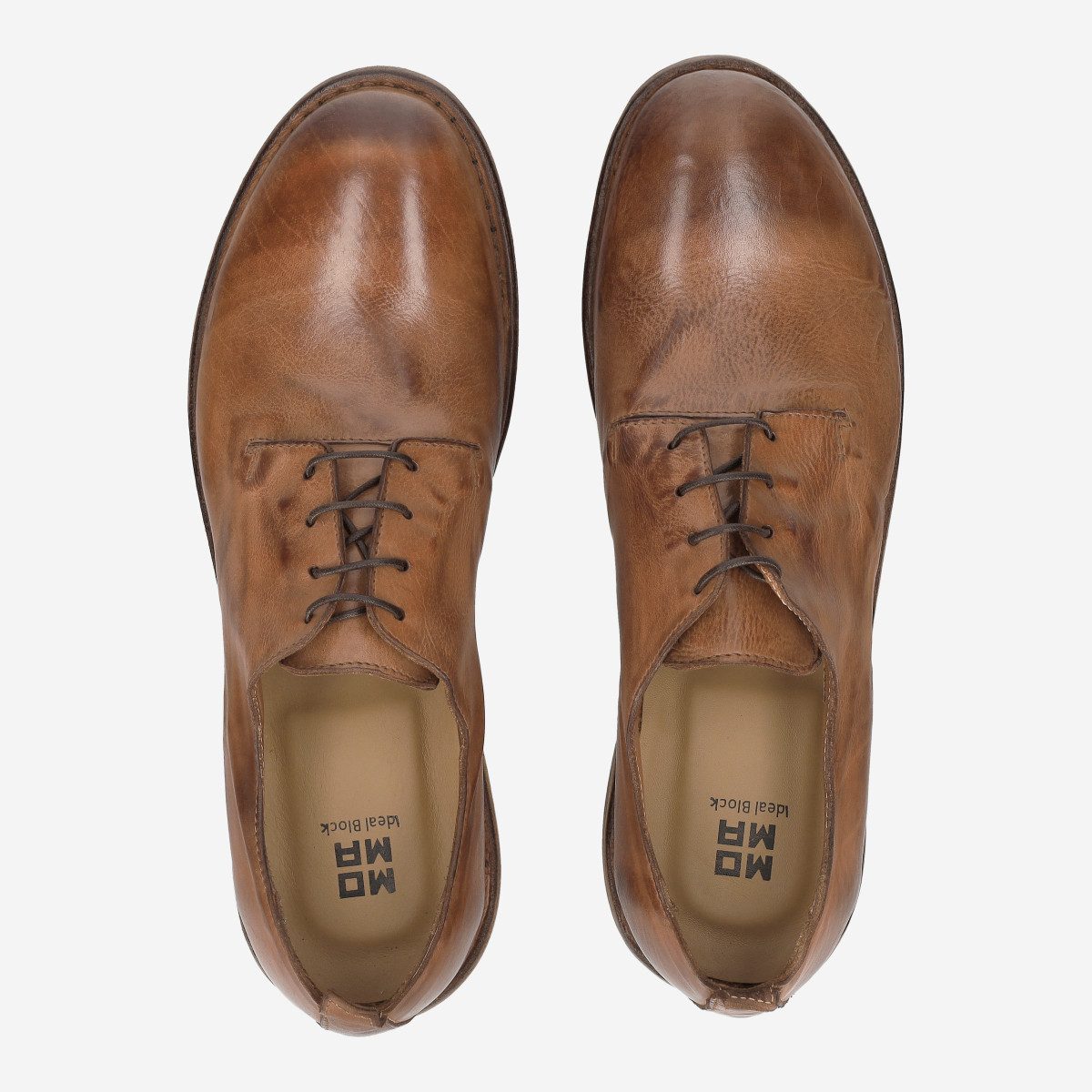 MOMA Moma 14501A-VIV VITELLO COCCO, Schnürschuhe, Braun, Herren Schnürschuh