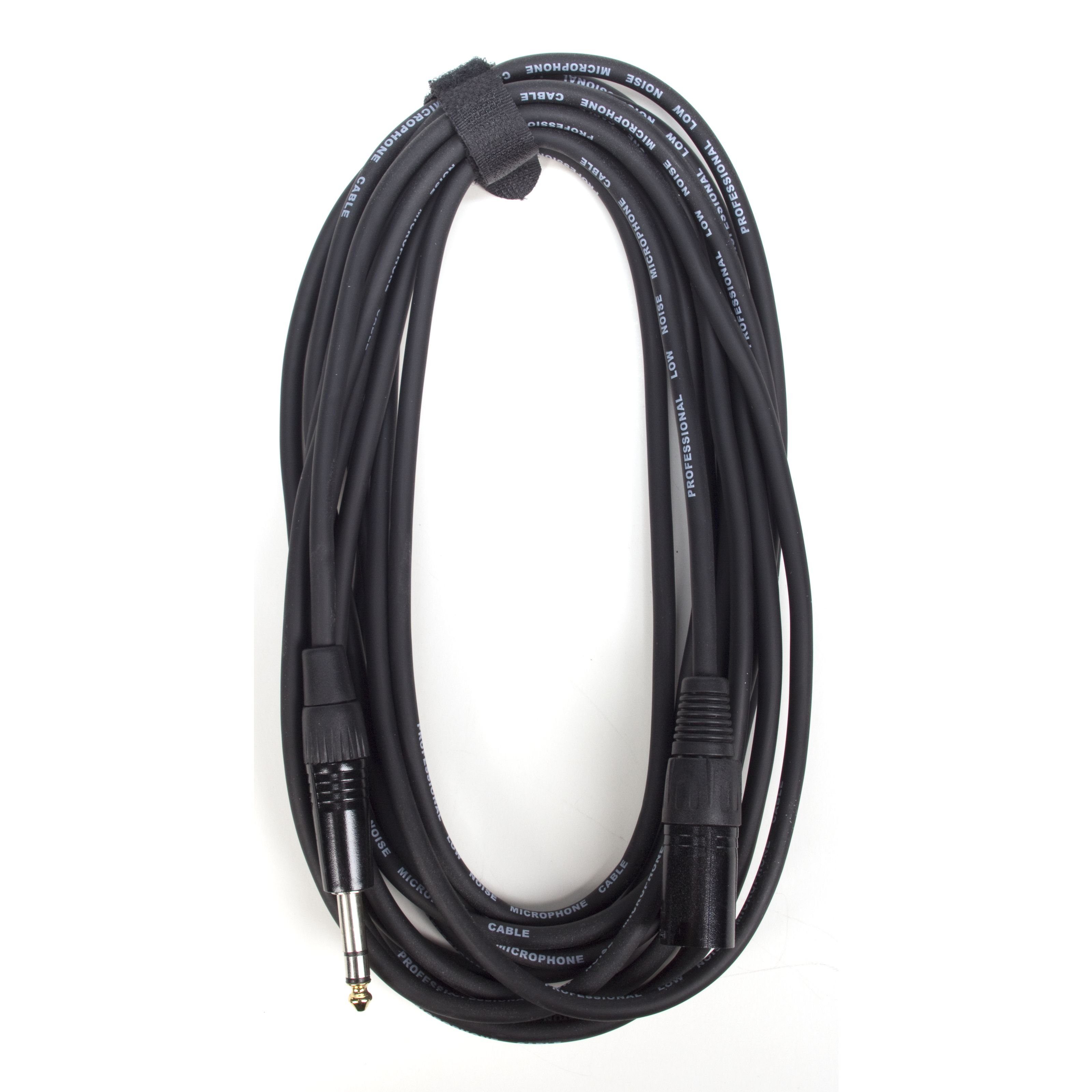 MUSIC STORE Audio-Kabel, Mikrofonkabel, XLR 3 Pol male Klinke, versilberte Kontakte