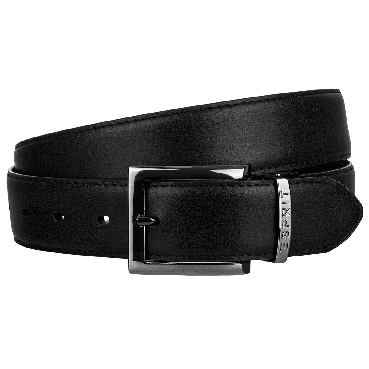 Ledergürtel Leder Gürtel mit Dornschließe Flip Reverse Belt 058EA2S001-001
