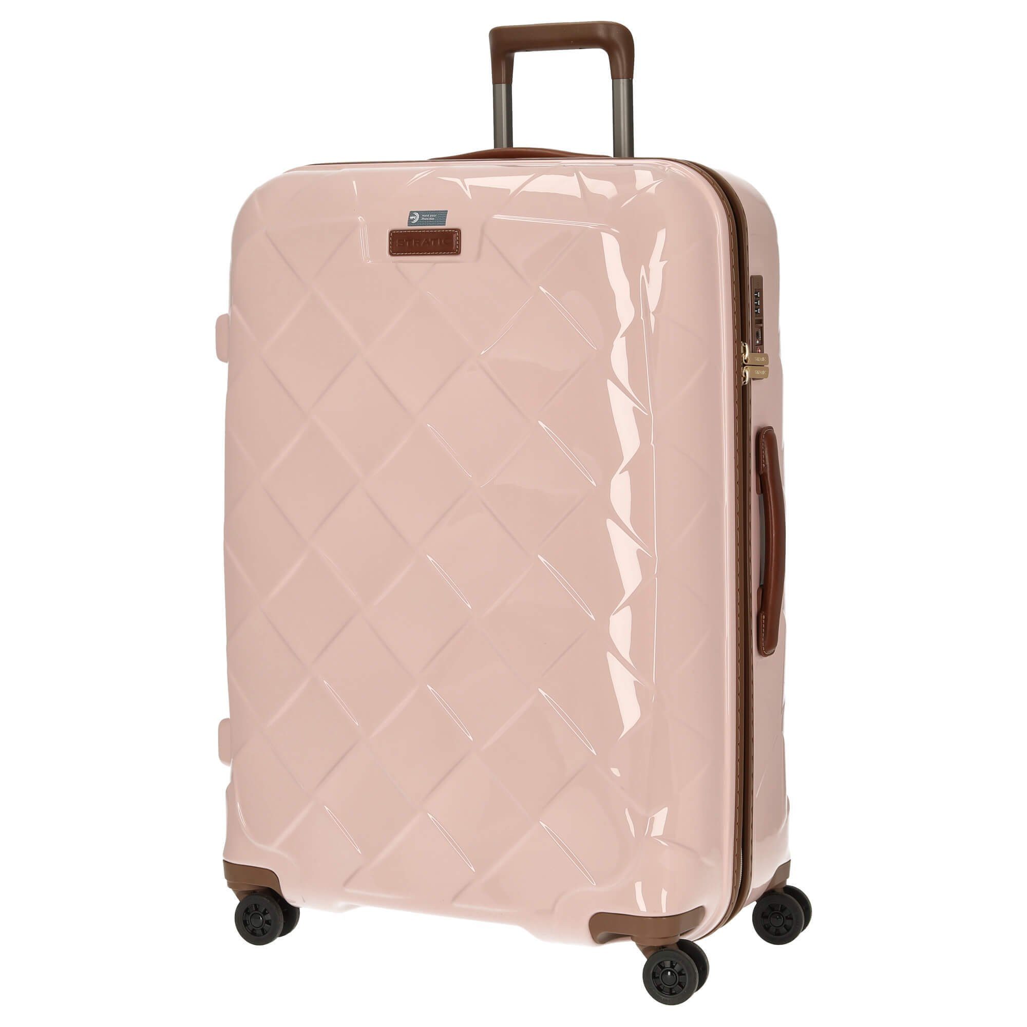 and 4-Rollen-Trolley 76 Stratic Trolley cm More - Rollen Leather 4 L, rose