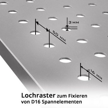 STAHLWERK Schweißtisch Schweißtisch, Montagetisch mit 500 kg Tragkraft (Packung, 1-St)