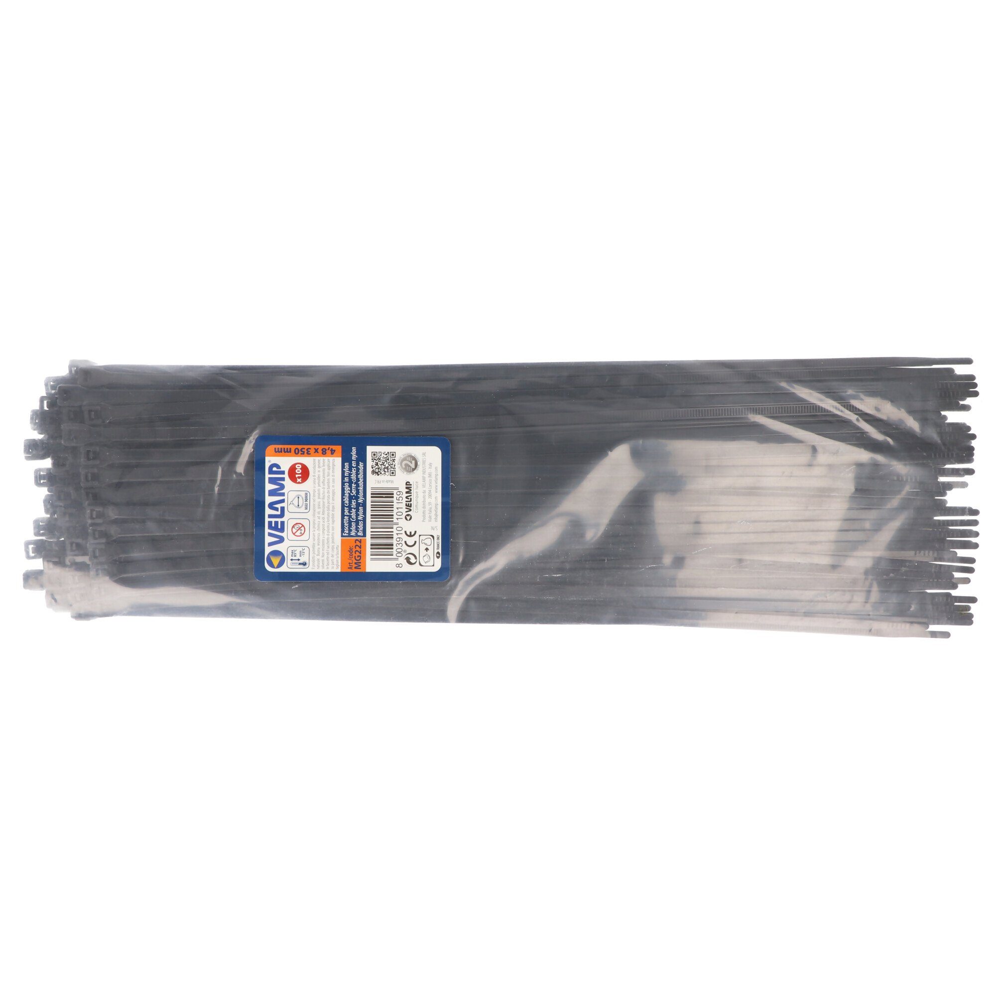 Velamp Kabelbinder Velamp Kabelbinder Nylon. Schwarz. 4,8x350 - 100 Stck