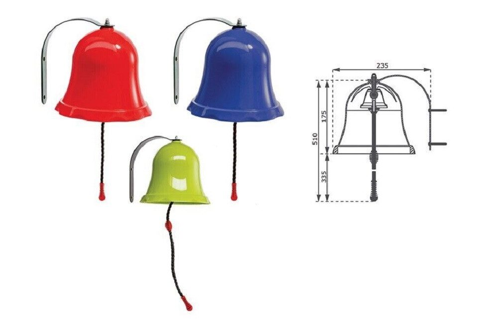 Gartenpirat Glocke Schiffsglocke für Kinder Zubehör für Spielturm Spielhaus Outdoor