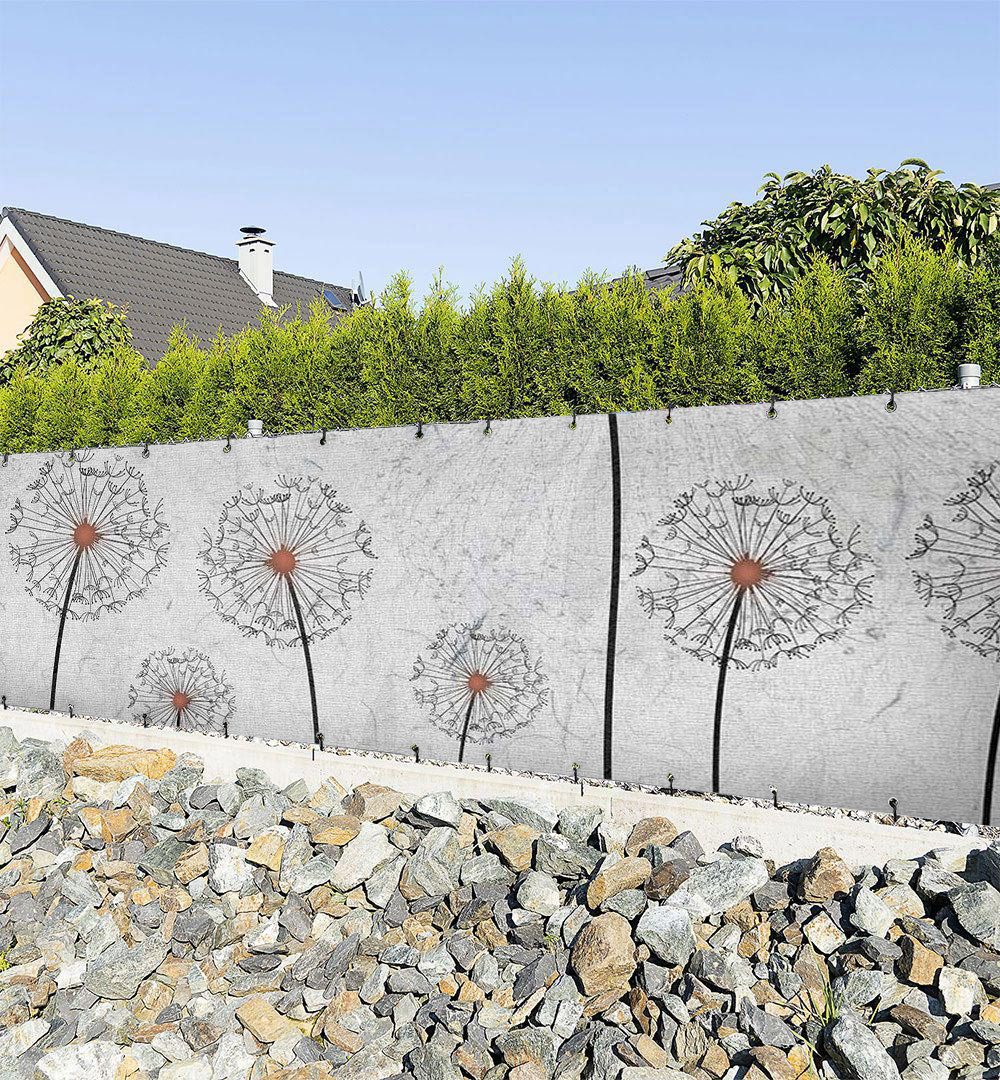 MyMaxxi Sichtschutzzaunmatten Zaunbanner Auf ins Pusteblumenfeld Sichtschutz Garten Zaun, (Auf ins Pusteblumenfeld)