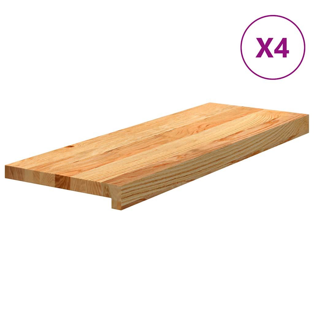 vidaXL Stufenmatte Treppenstufen 4 Stk. Hellbraun günstig online kaufen