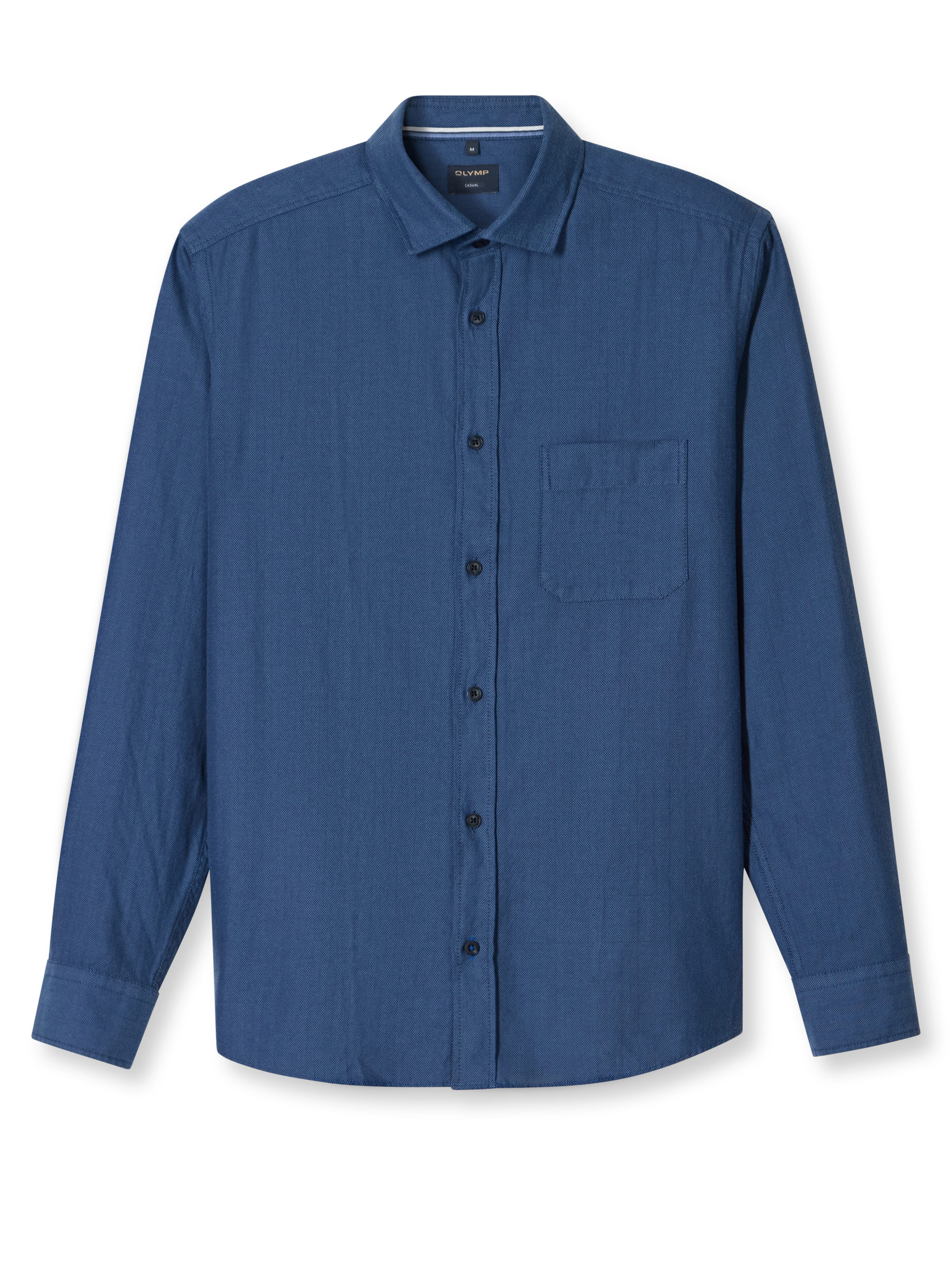 OLYMP Flanellhemd casual, modern fit, Kentkragen, günstig online kaufen