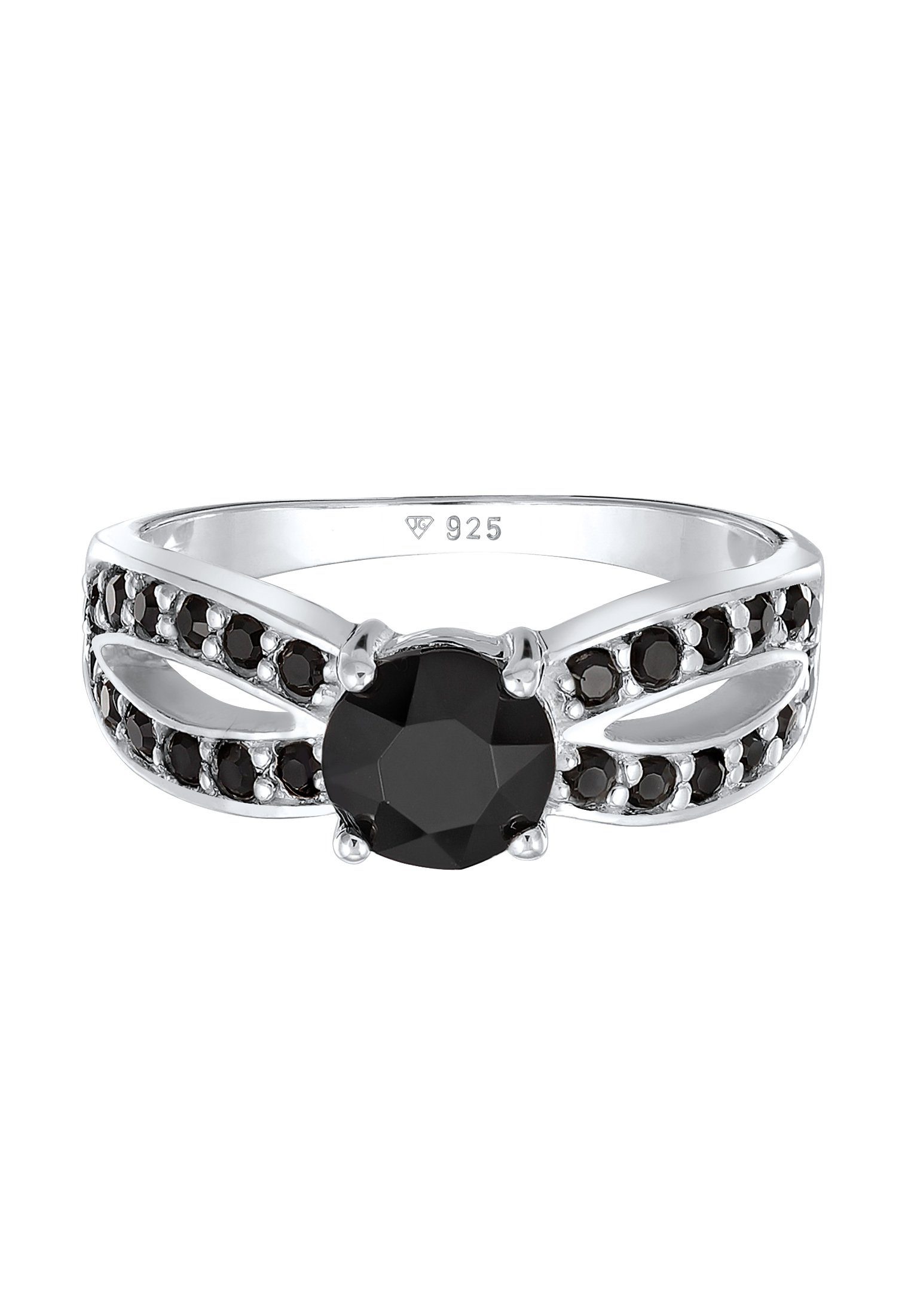 Elli Fingerring Solitär Glamourös 925 Silber, mit Kristallen von Swarovski® günstig online kaufen