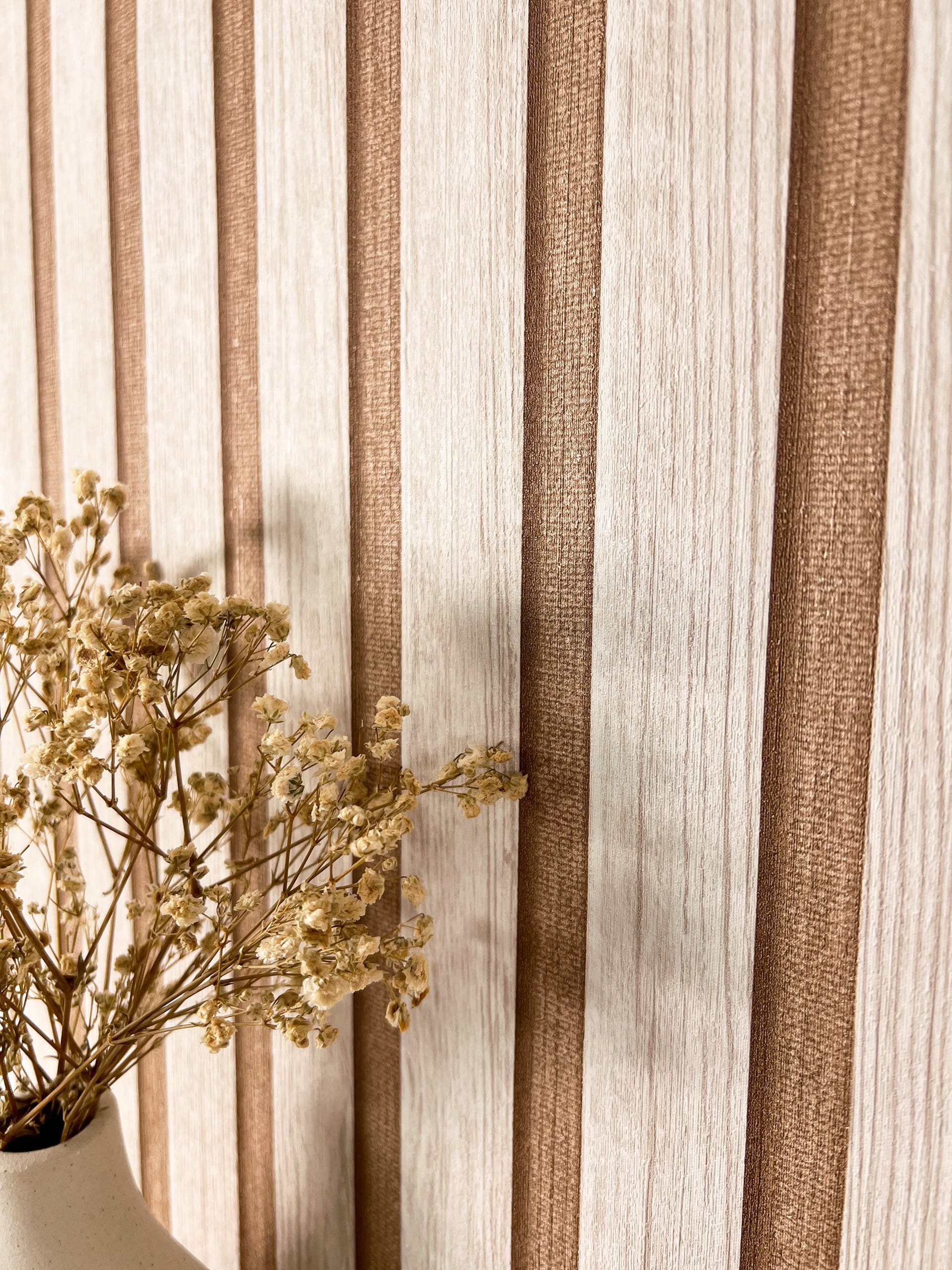 Newroom Vliestapete Berrin Bronze Tapete Paneele Holzpaneele, Wandpaneele, günstig online kaufen