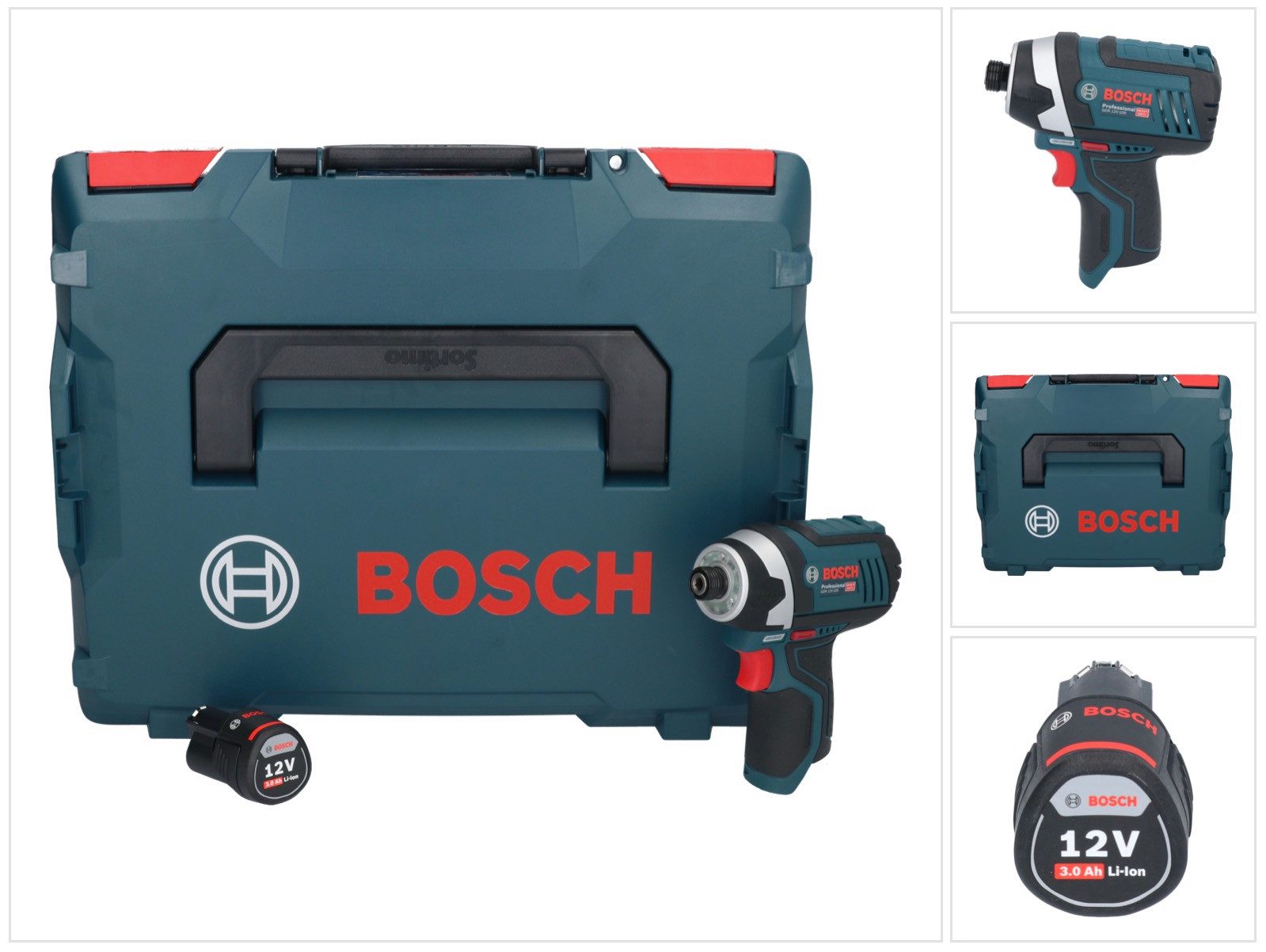 Bosch Professional Akku-Winkelschlagschrauber GDR 12V-105 Professional Akku Drehschlagschrauber 12 V 105 Nm 1/4" +