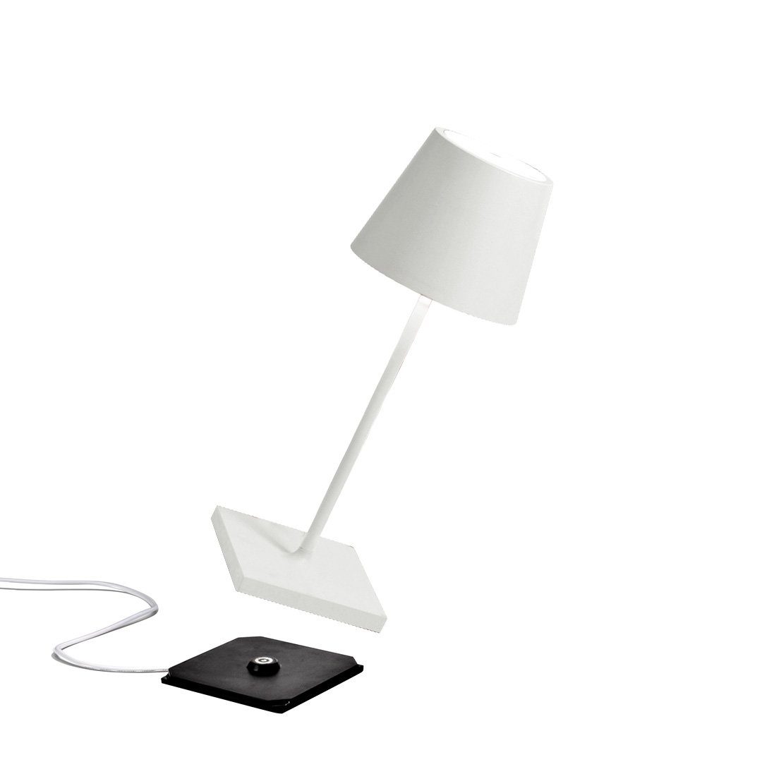 Zafferano Poldina  mini Akku-Tischlampe IP65 weiß günstig online kaufen