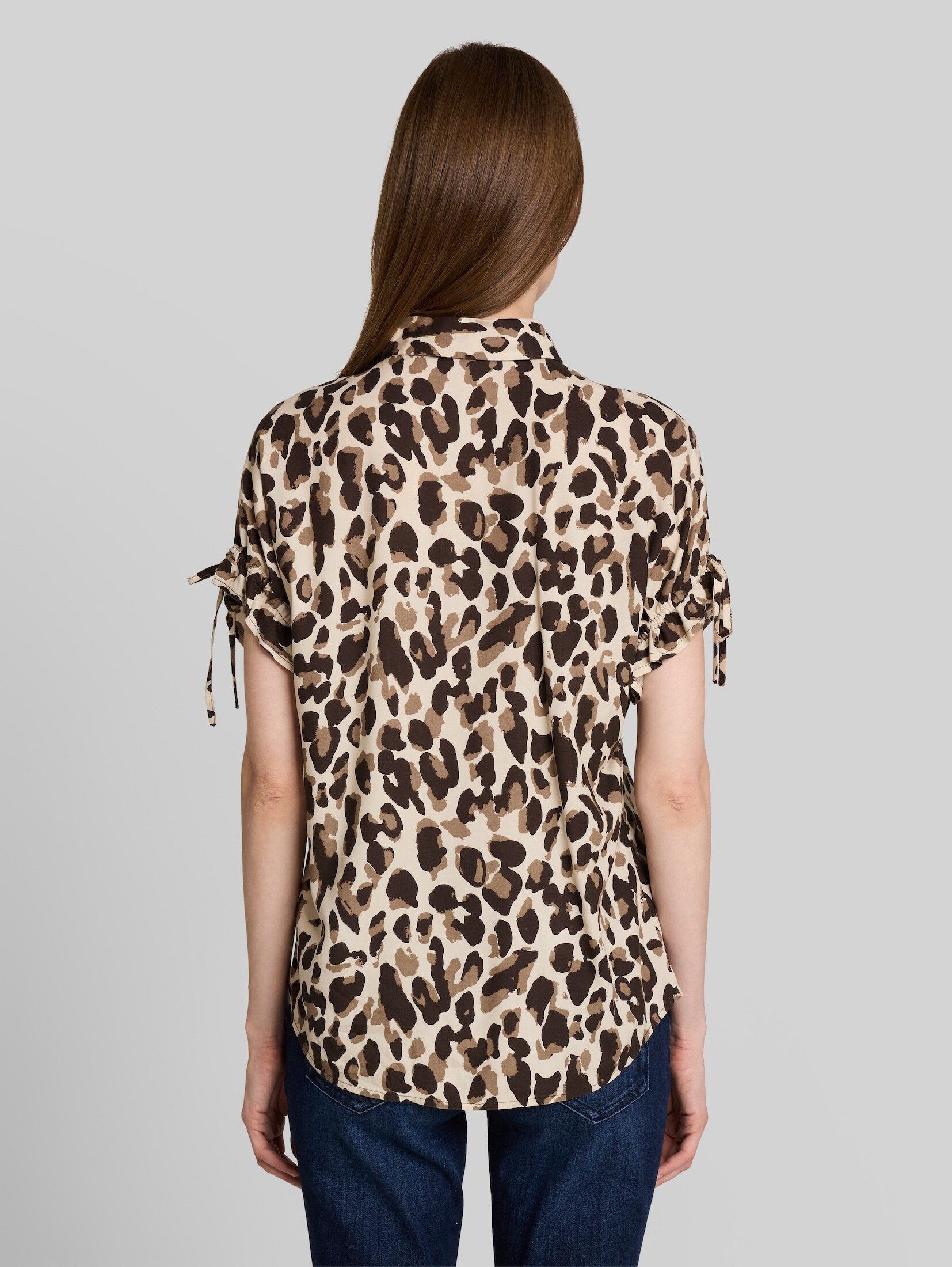 TOM TAILOR Kurzarmbluse Blusen & Shirts Loose Fit Bluse mit Schleifen