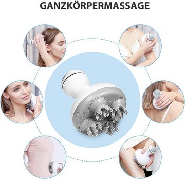 Comfier Massagegerät, Elektrisch Kopfhaut Massagegerät Wasserdicht kabellos wiederaufladbar