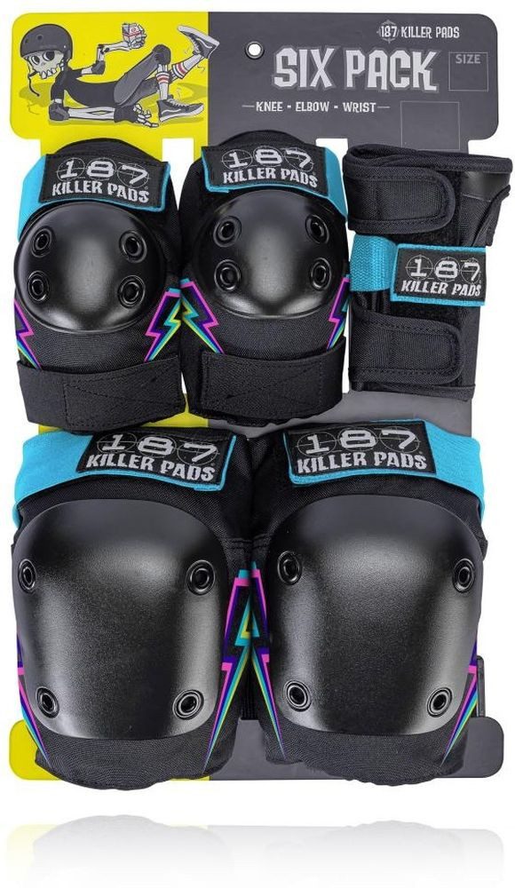 187 KillerPads Protektoren-Set Six Pack Set Electric Bolt