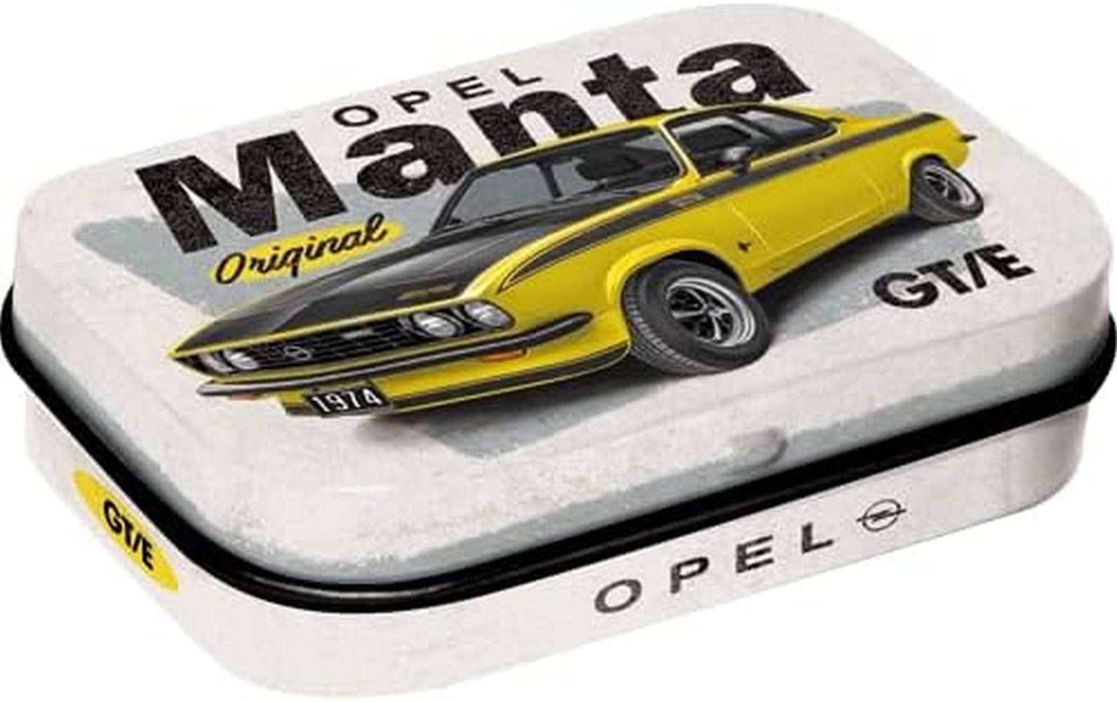 Nostalgic-Art Targhe Vintage, Opel – Manta! GT/E – Idea Regalo per Accessori per Auto, in Metallo, Design retrò per Decorazione, 15 x 20 cm