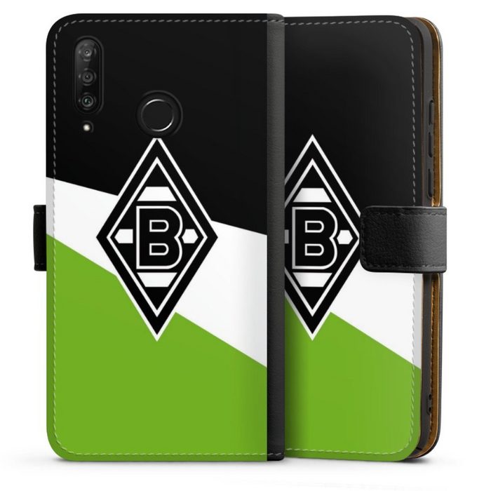 DeinDesign Handyhülle Borussia Mönchengladbach Gladbach Offizielles Lizenzprodukt Huawei P30 Lite Premium Hülle Handy Flip Case Wallet Cover