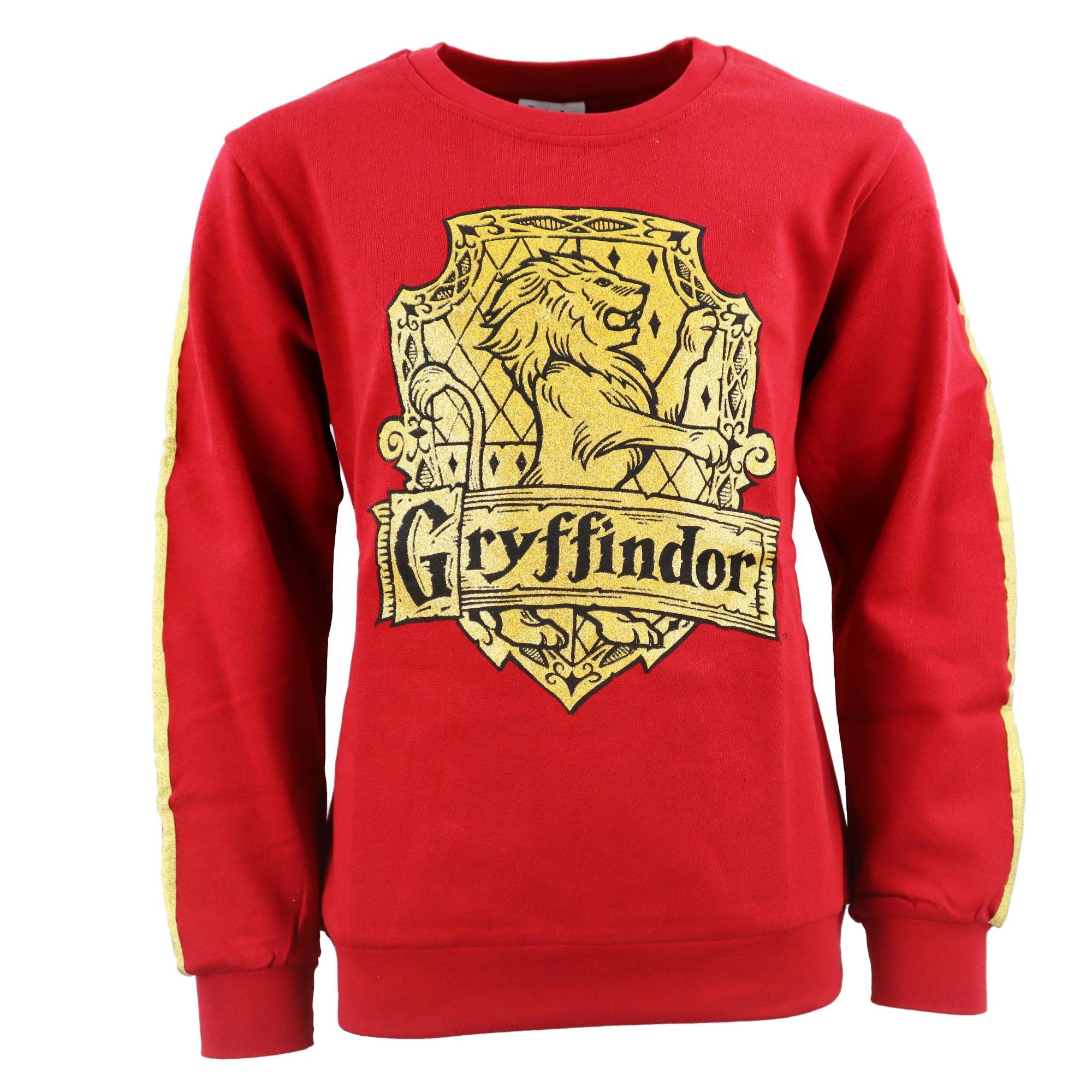 Harry Potter Rundhalspullover Harry Potter Gryffindor Kinder Mädchen Pulli Sweater Gr. 134 bis 164, 100% Baumwolle