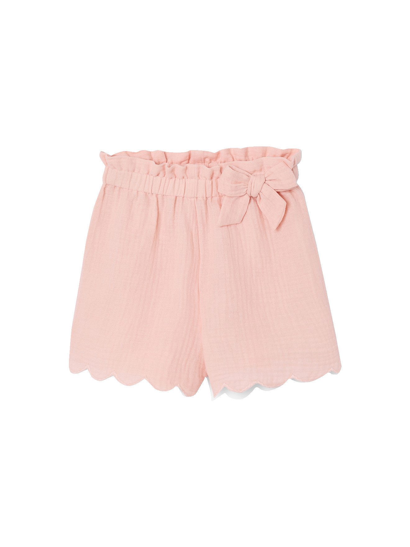 vertbaudet Shorts Shorts Mädchen aus Musselin mit Stoffgürtel