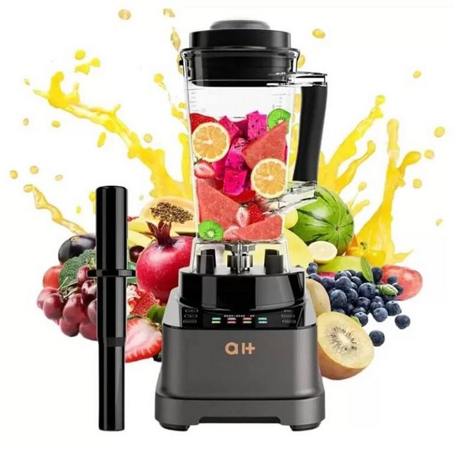 AUKEY Standmixer, 1200,00 W, 8 Mischvoreinstellungen 10 Stufen elektrischer Mixer Fruchtpresse