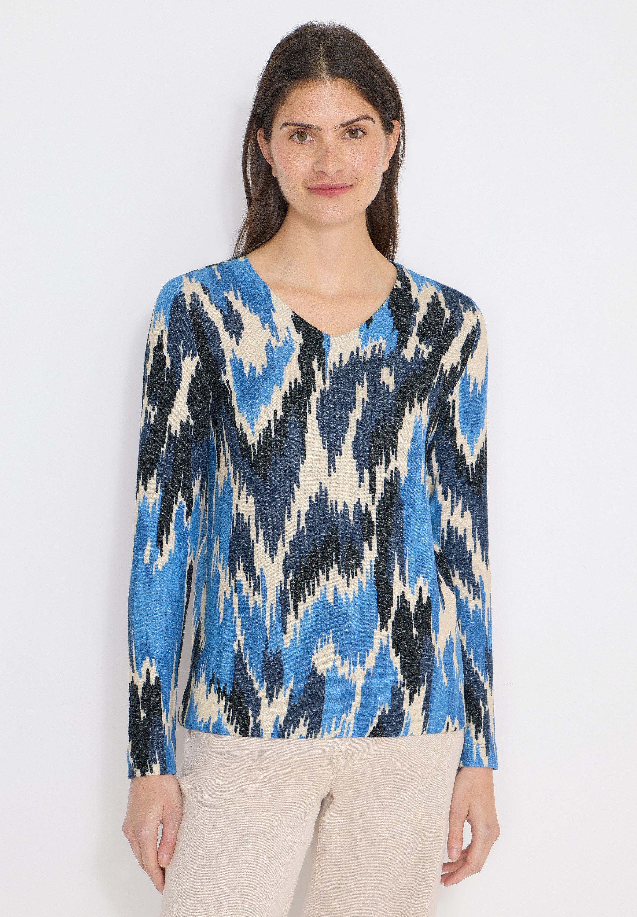 CECIL Langarmshirt aus softer Viskose