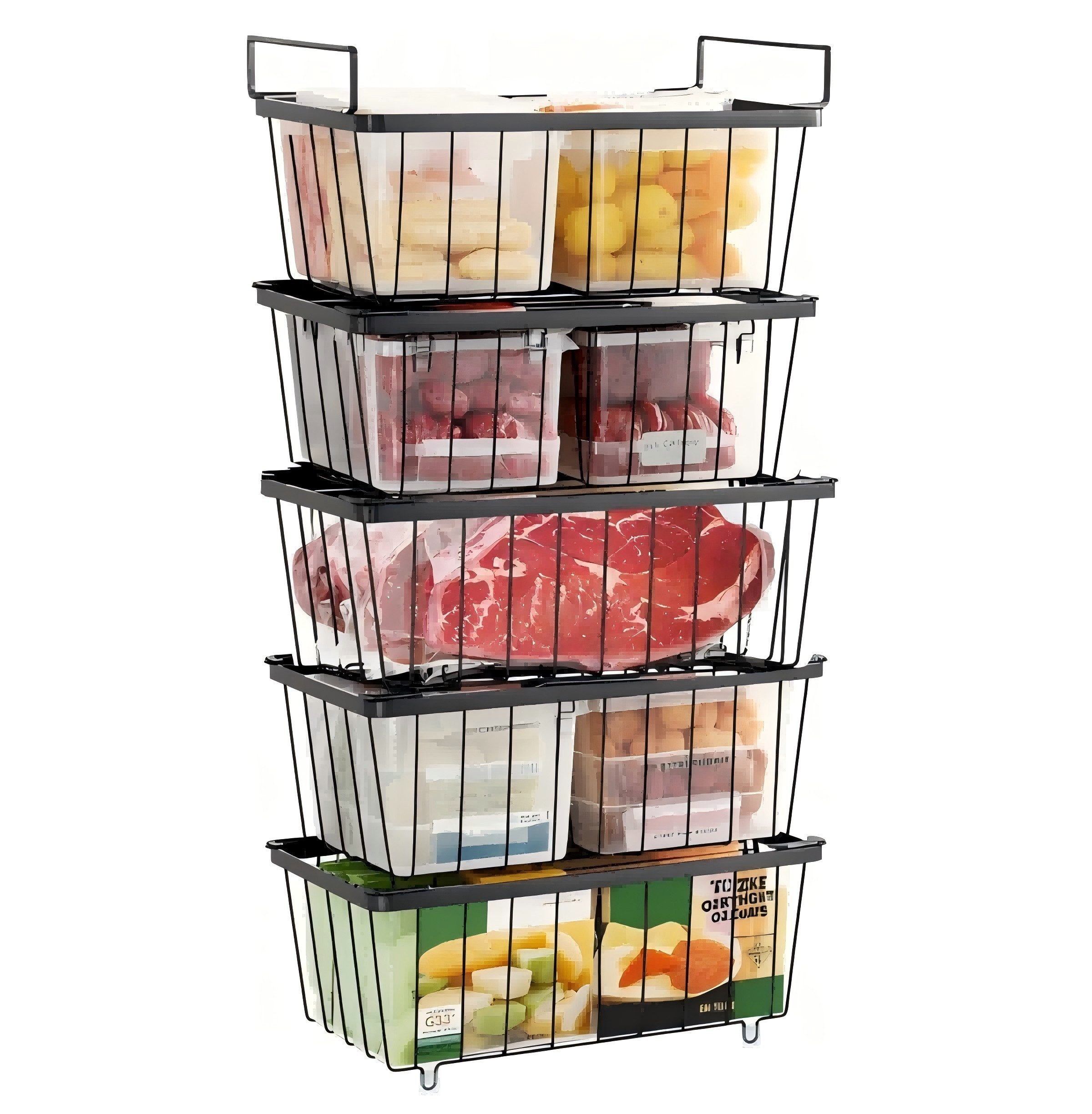 Refined Living Aufbewahrungsbox 5X Gefriertruhe Körbe günstig online kaufen
