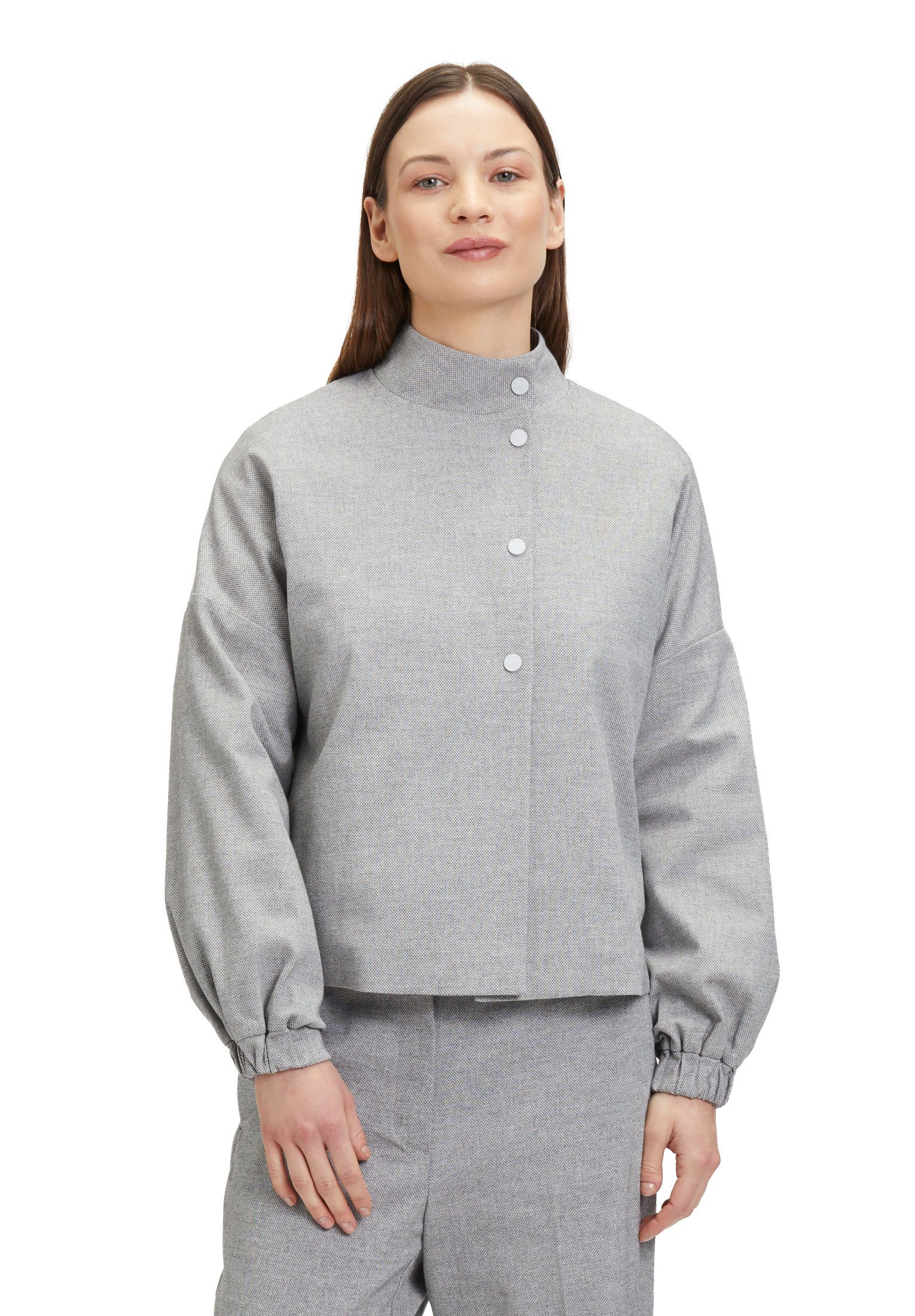 Jackenblazer Betty & Co Damen Casual-Jacke mit überschnittenen Ärmeln