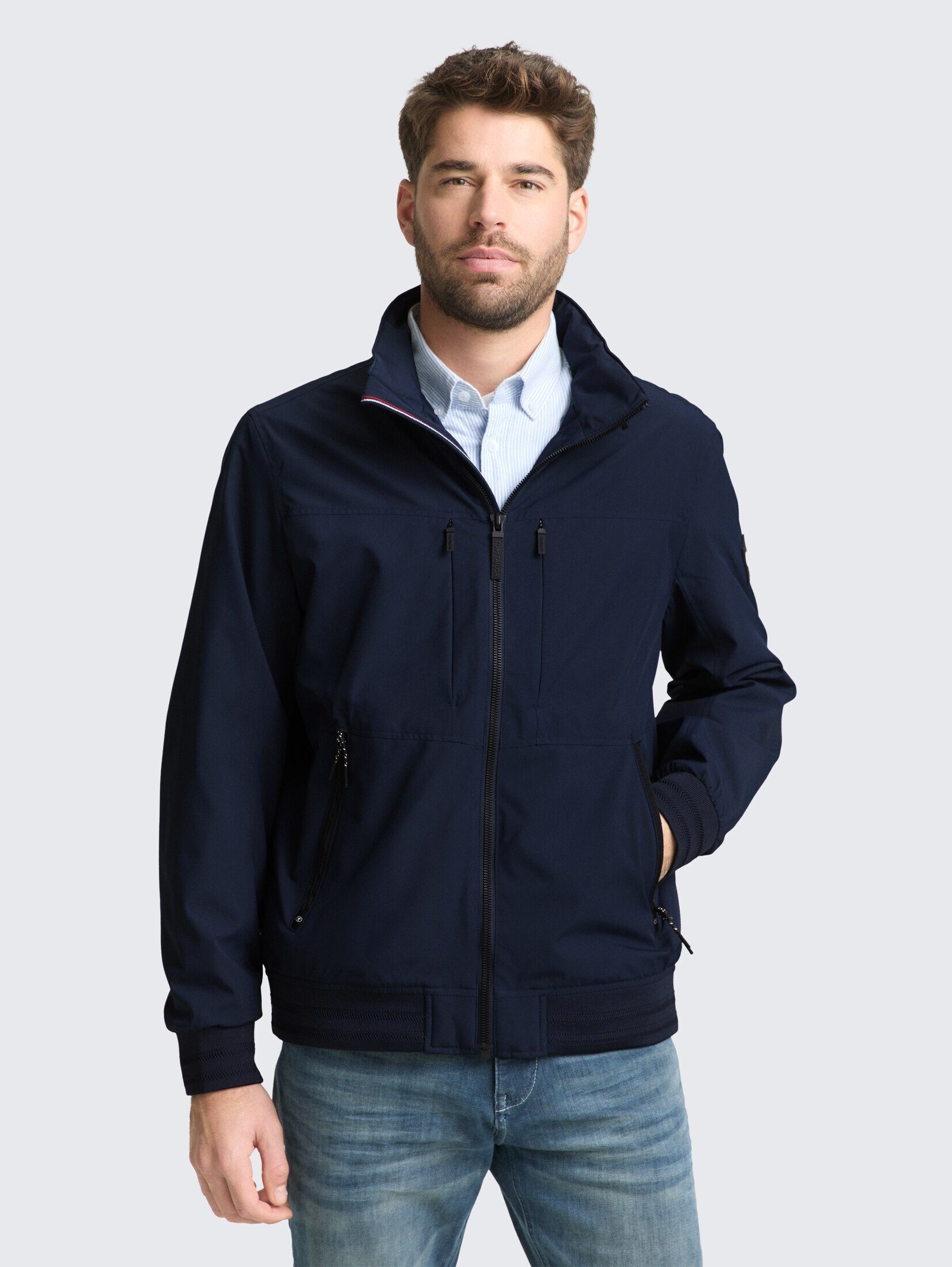 TOM TAILOR Outdoorjacke Jacken Blouson Jacke mit verstaubarer Kapuze