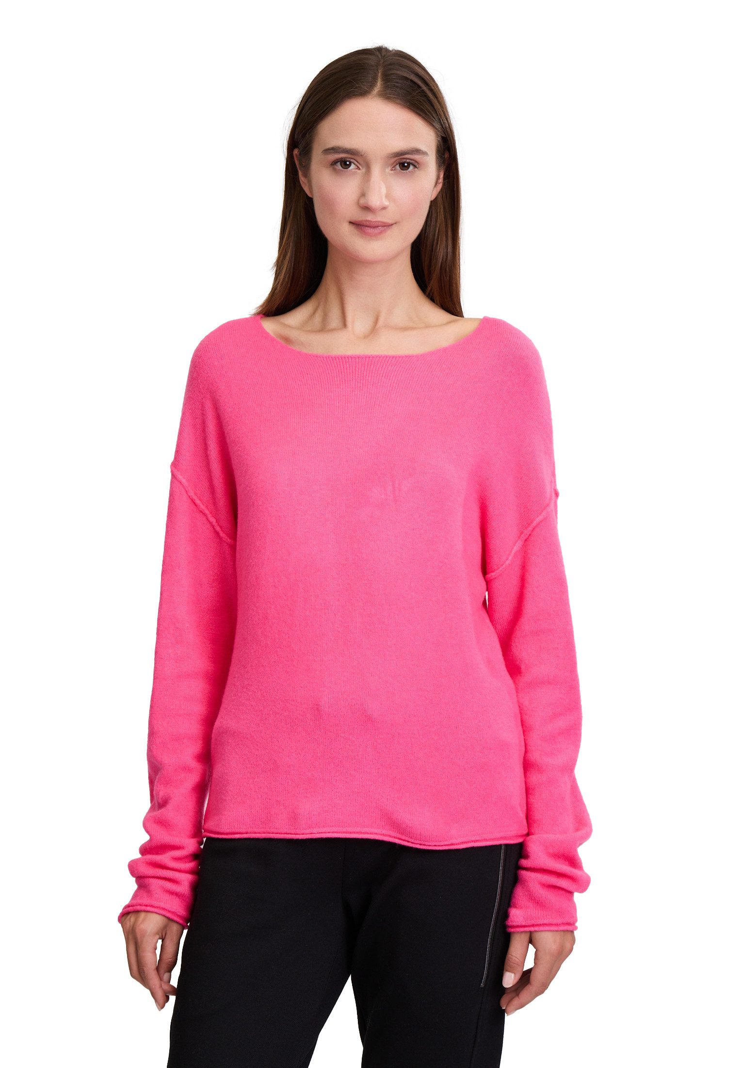 Strickpullover Cartoon Strickpullover mit Rundhalsausschnitt