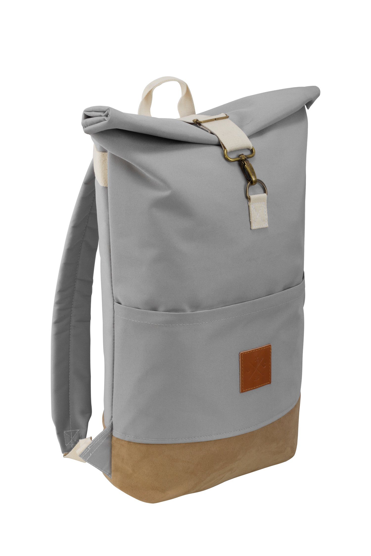 verstellbare Manufaktur13 Backpack - mit II Canvas Rollverschluss, wasserdicht/wasserabweisend, Roll-Top Wood Rucksack Tagesrucksack Gurte