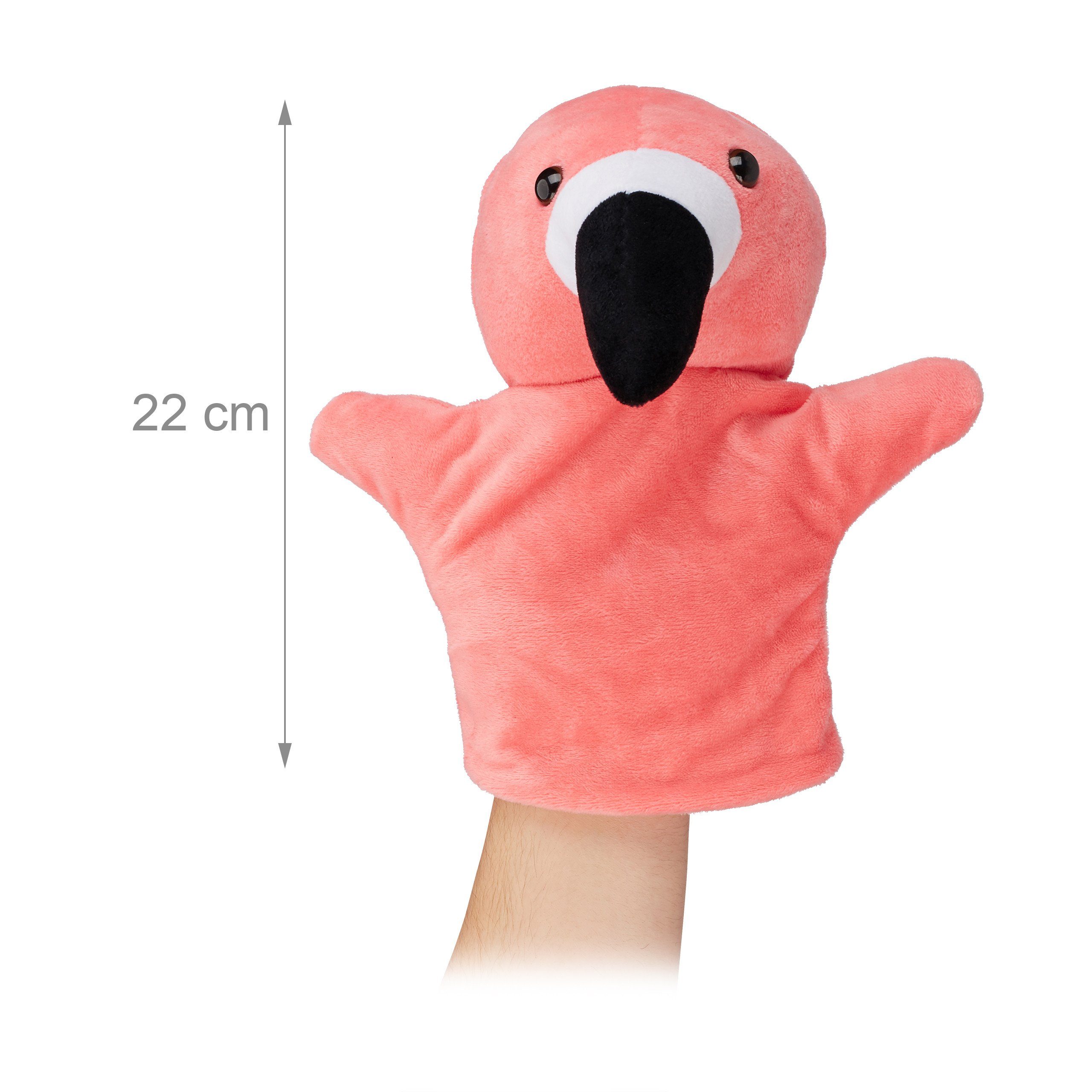 relaxdays Handpuppe Tier Set für Kind