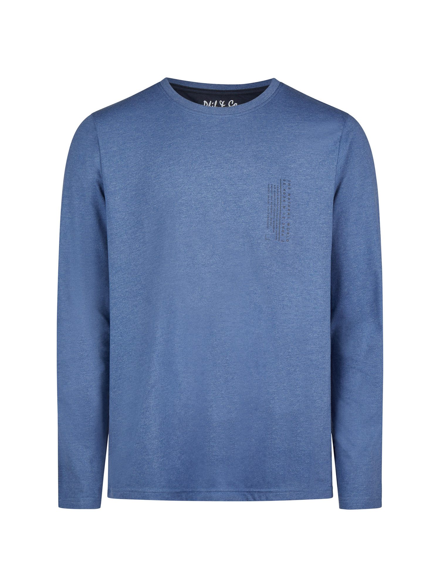 Phil & Co. Pyjama Cozy Classic (2 tlg) Blau Schlafanzug Schlafmode Loungewe günstig online kaufen