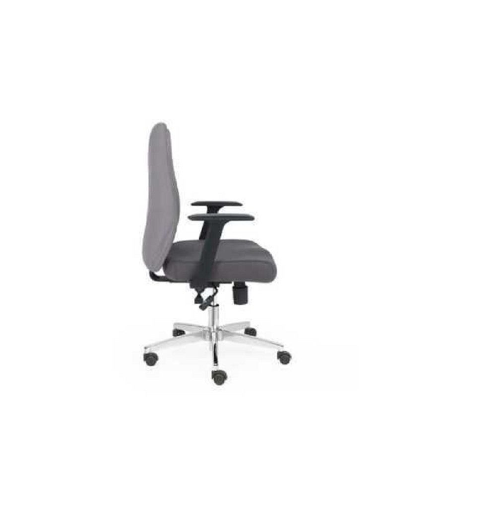 Büro Bürostuhl Executive Textil Stuhl gaming St), Made Stuhl Drehbar Grau (1 JVmoebel Bürostuhl Stuhl in Europa