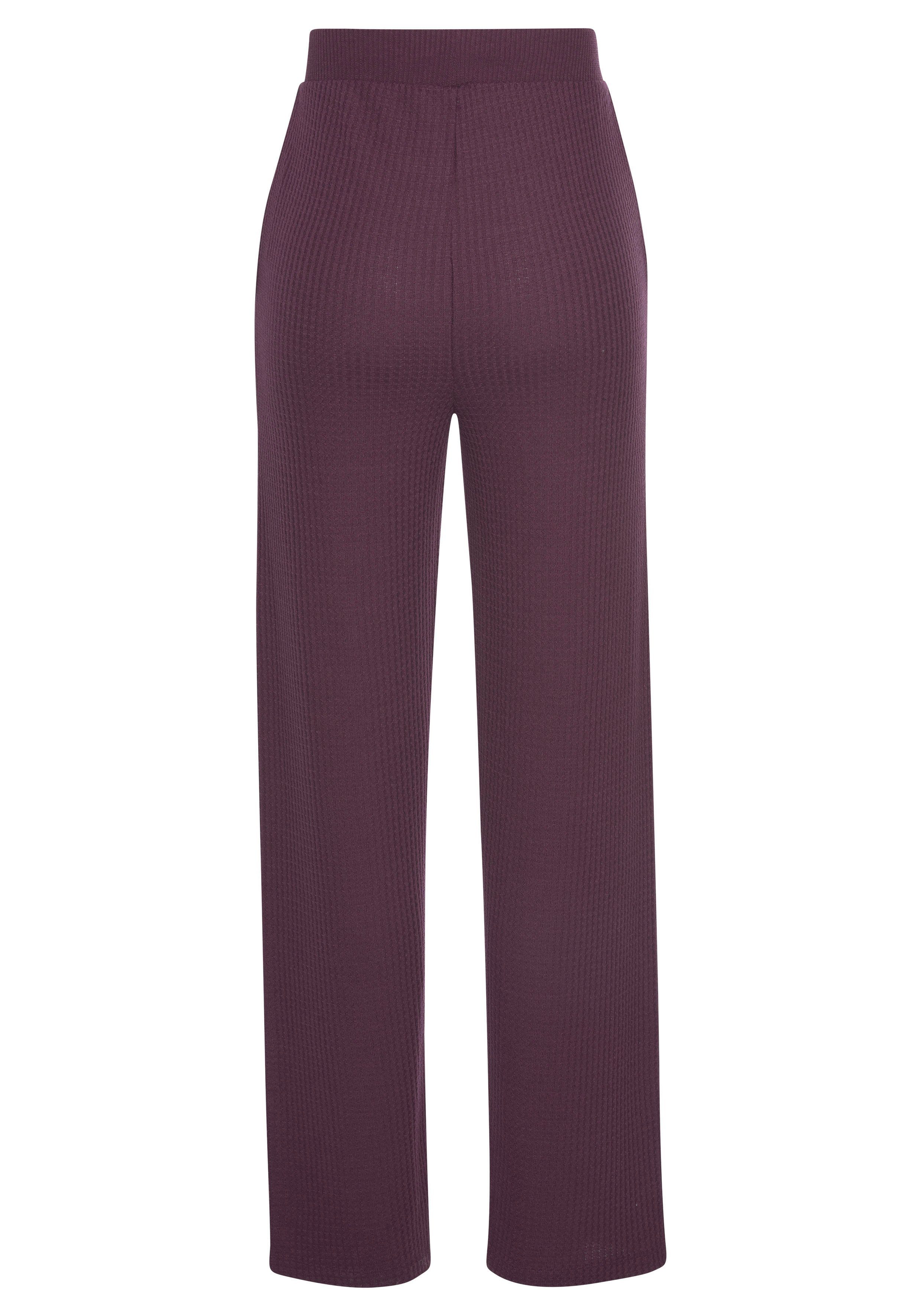 bordeaux s.Oliver Loungeanzug Loungehose Loungewear,