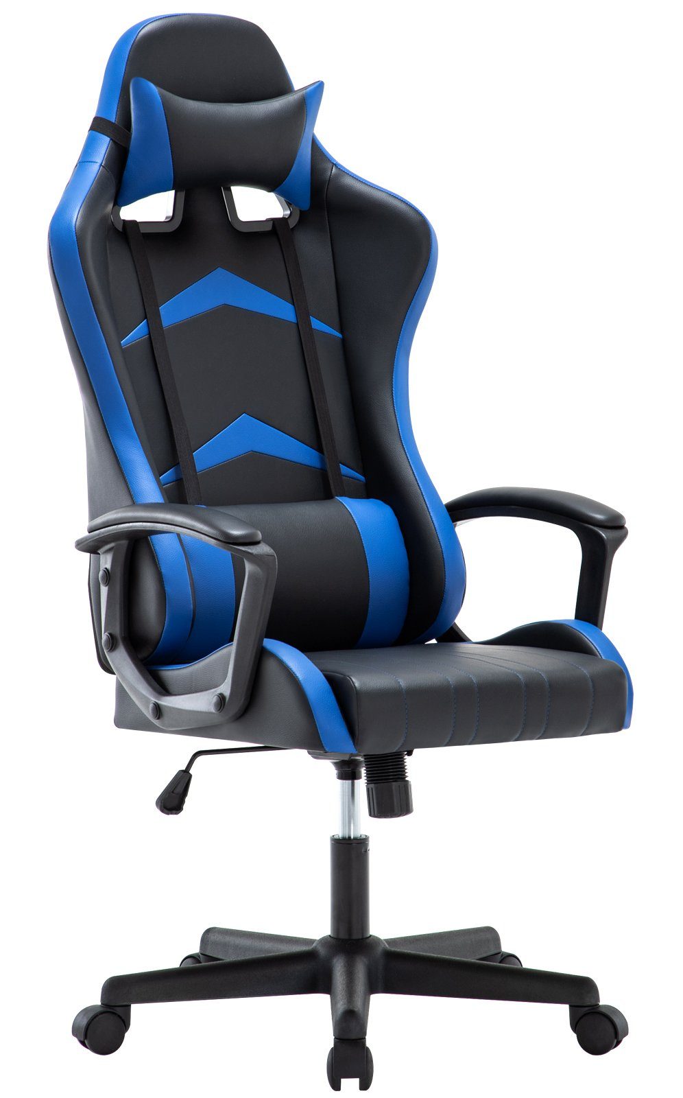 Intimate WM Heart Gaming-Stuhl Verstellbarer Ergonomischer Schreibtischstuhl mit hoher Rückenlehne blau