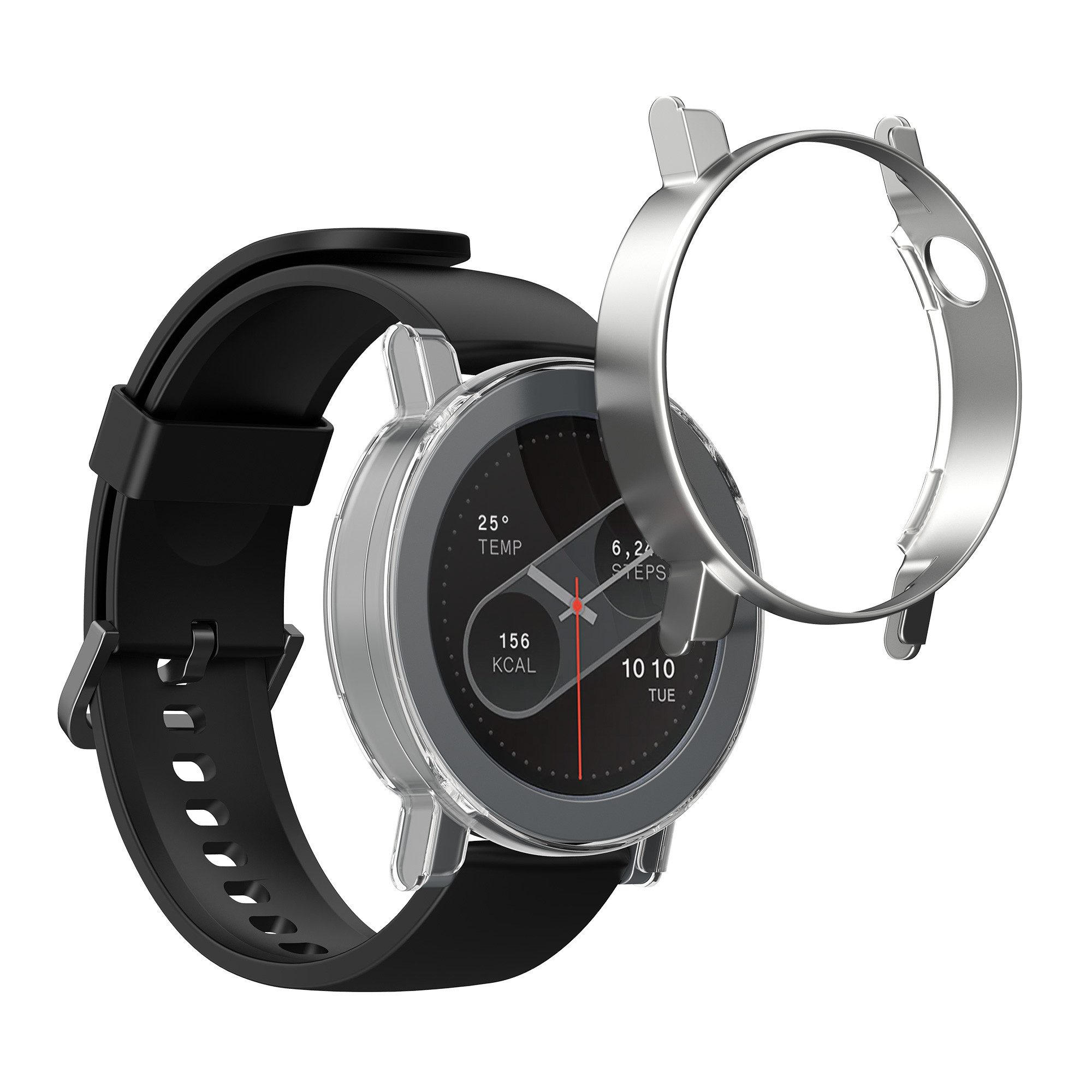 kwmobile Smartwatch-Hülle 2x Hülle für CMF by Nothing Watch Pro 2 (D398), Fitnesstracker Case Set - ohne Tracker
