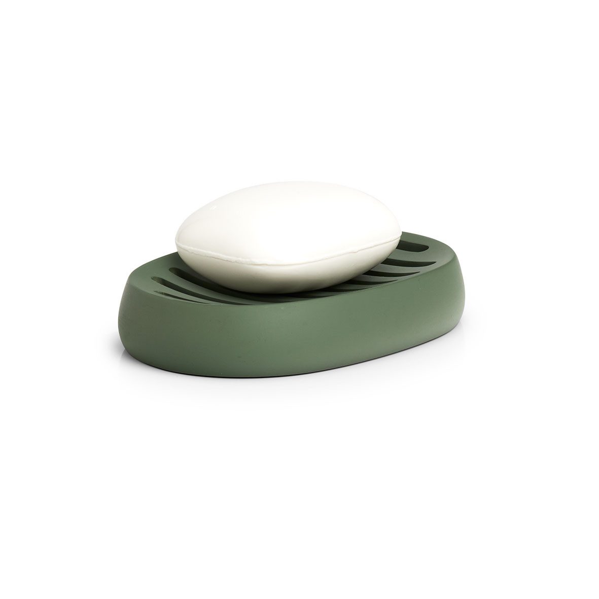 Basera® Seifenschale Seifenschale aus Polyresin, Breite: 9,00 cm, 1-St., olivgrün, 13 x 9 x 2,5 cm