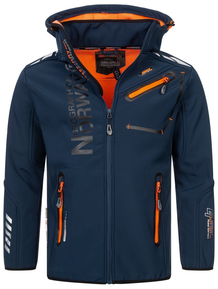 Geographical Norway Softshelljacke Herren Frühlings Jacke Softshell Jacke Outdoor Regen Übergangs Jacke